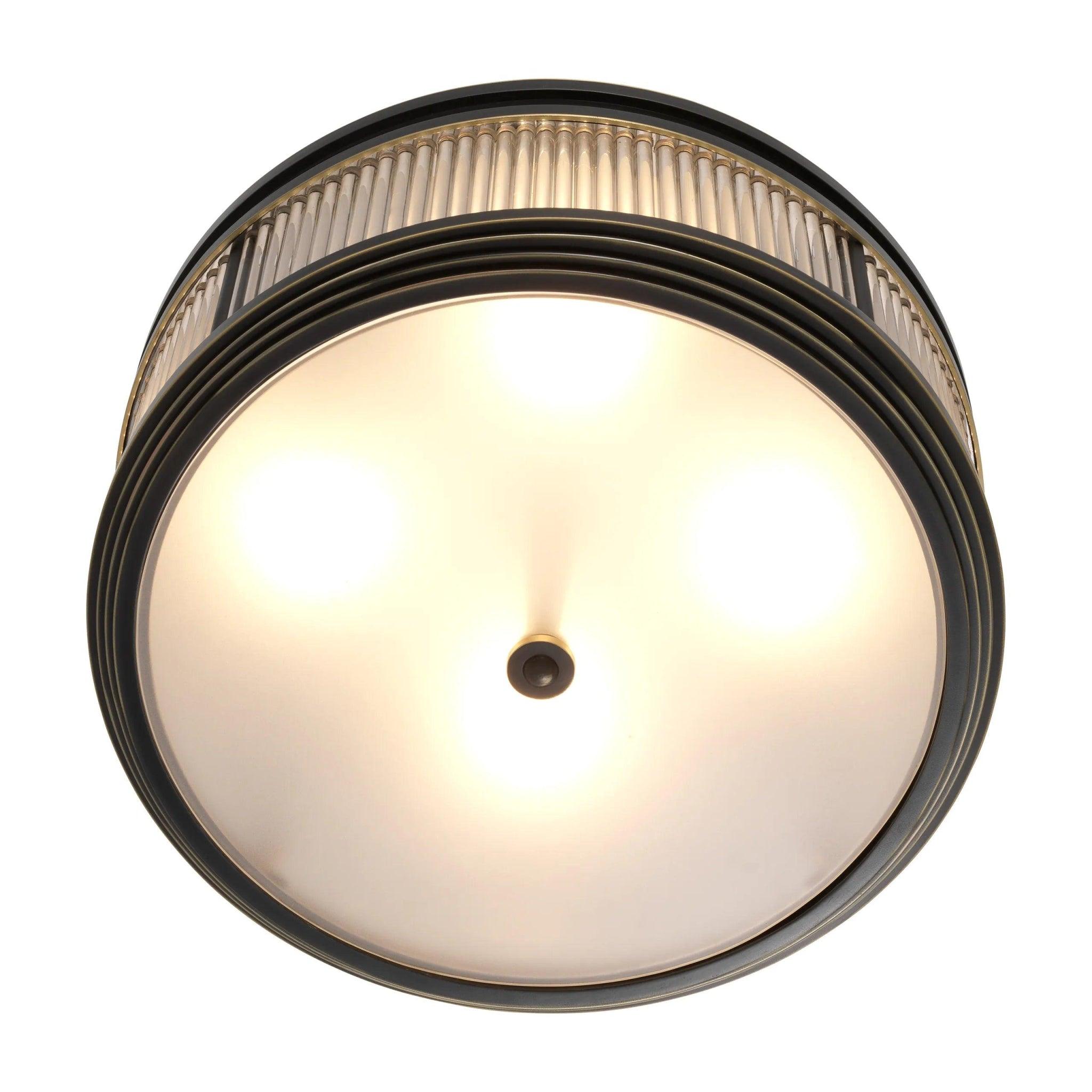 Lampa sufitowa ROUSSEAU czarny – szkło