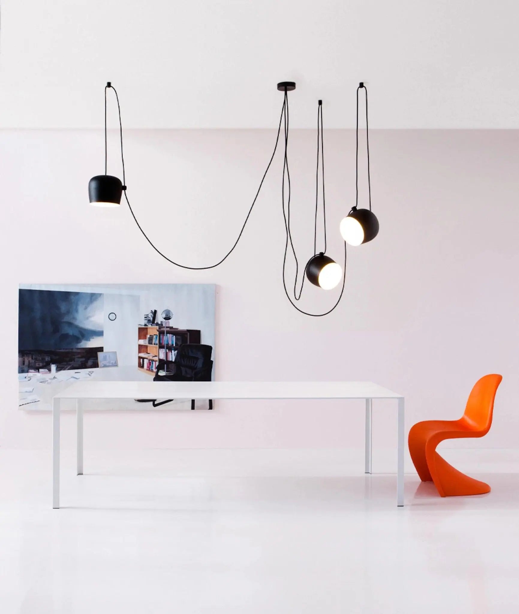 Lampa wisząca AIM czarny – styl nowoczesny