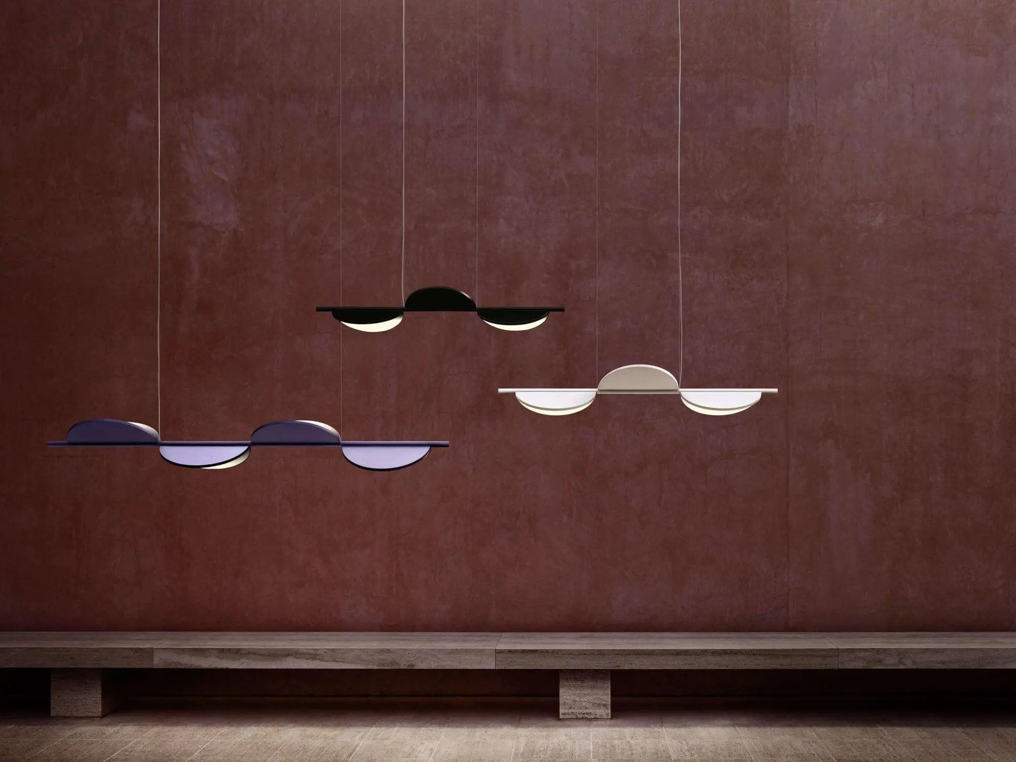 Lampa wisząca ALMENDRA LINEAR antracytowy, marka Flos