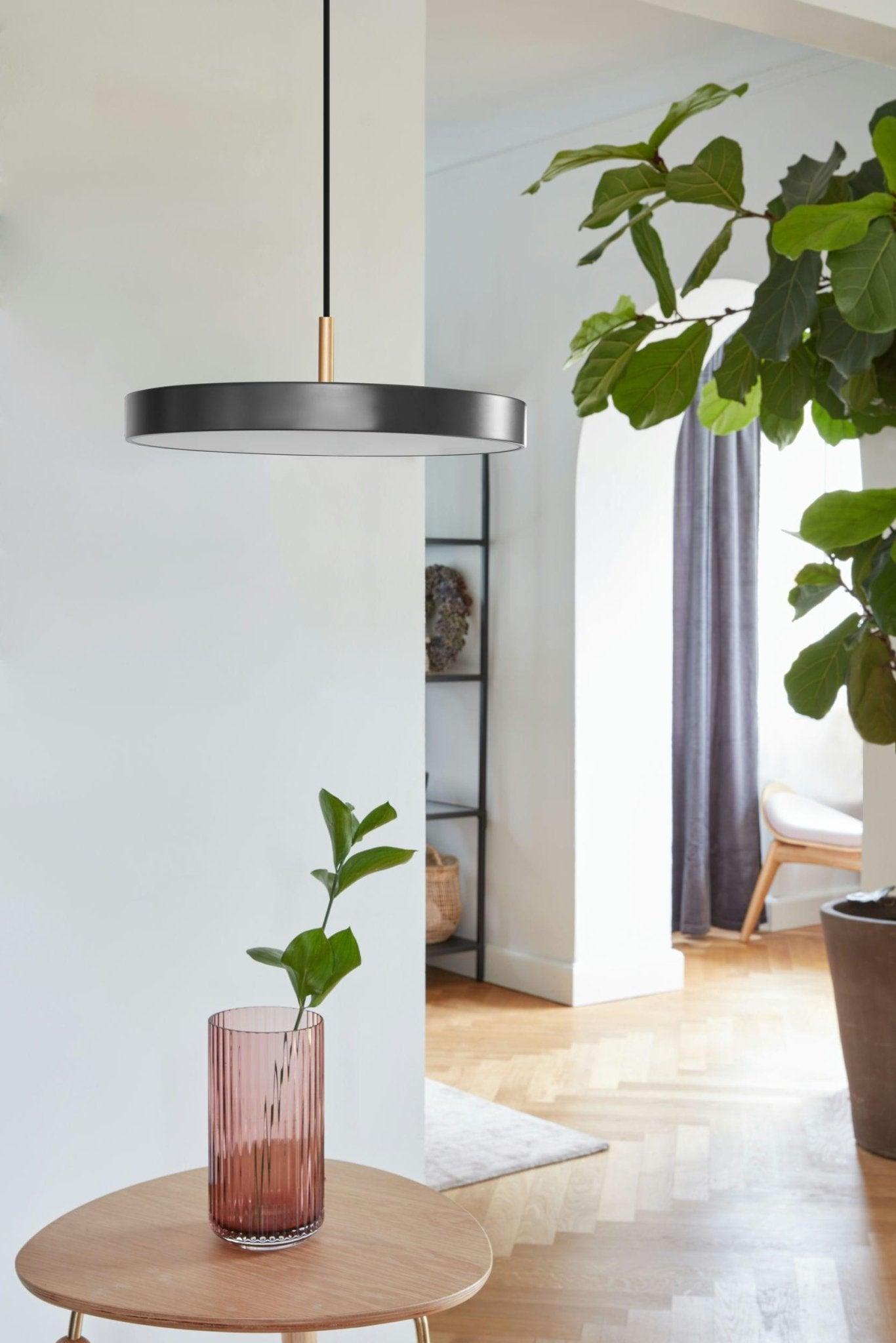 Lampa wisząca ASTERIA antracytowy – mosiądz