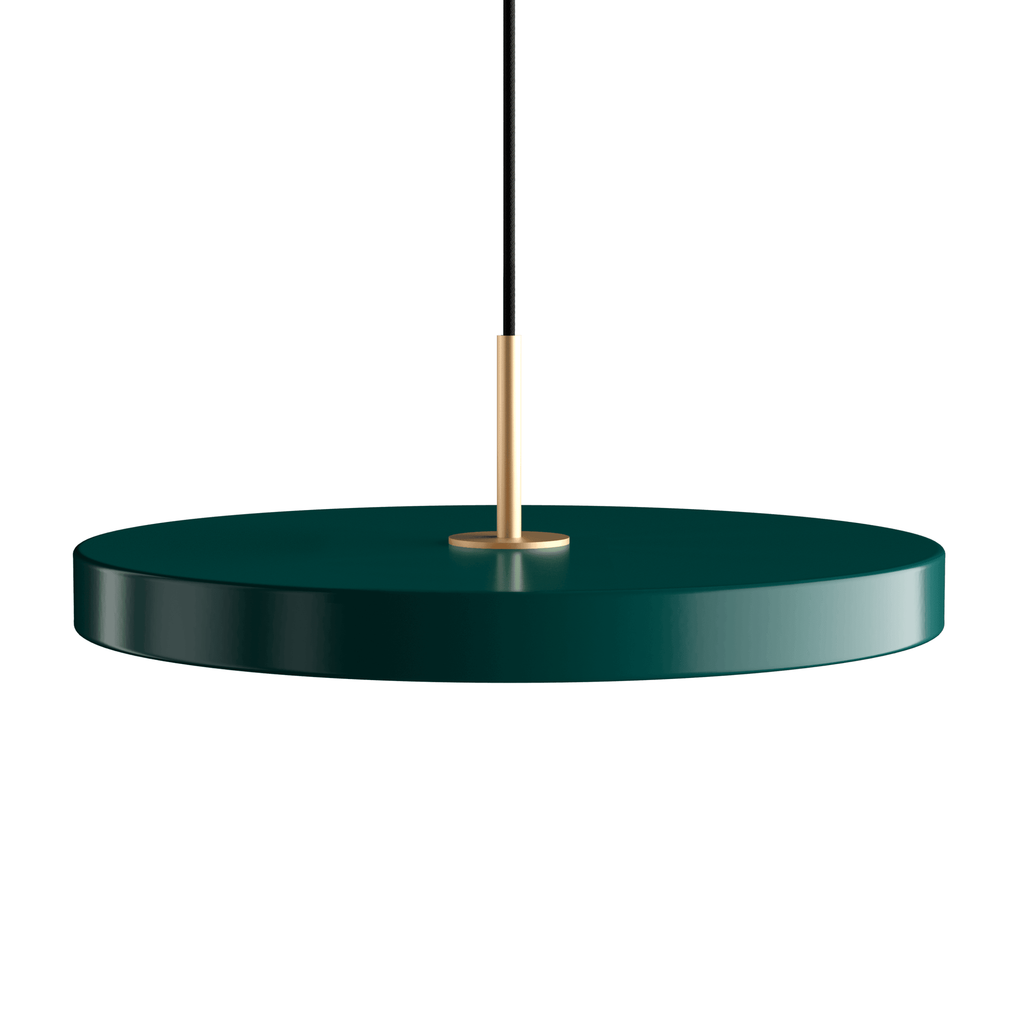 Lampa wisząca ASTERIA butelkowa zieleń z oświetleniem LED