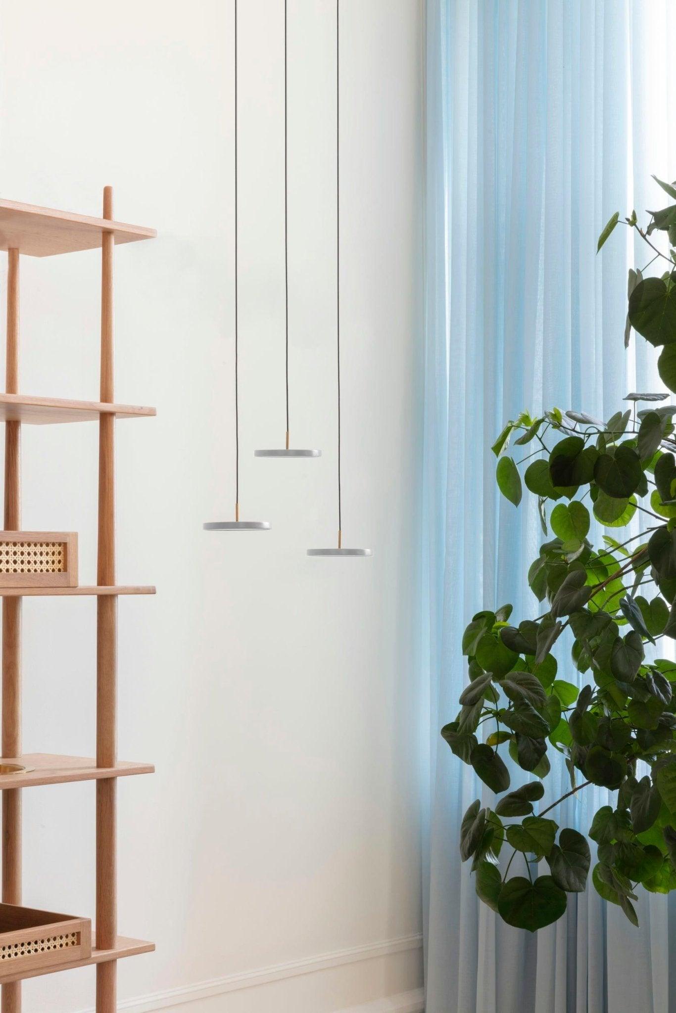 Lampa wisząca ASTERIA MICRO jasnoszary z oświetleniem LED