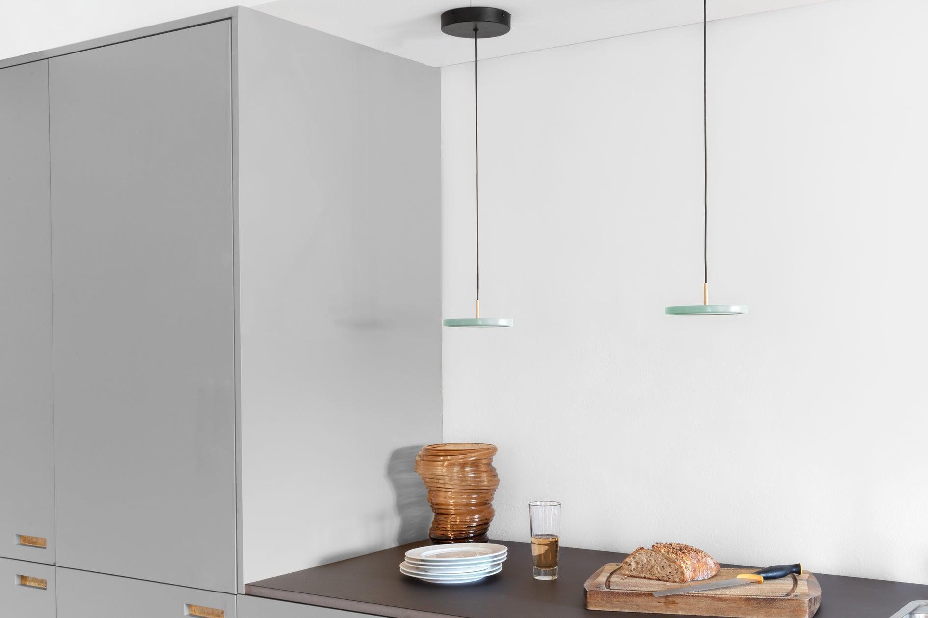 Lampa wisząca ASTERIA MICRO pistacjowy z oświetleniem LED