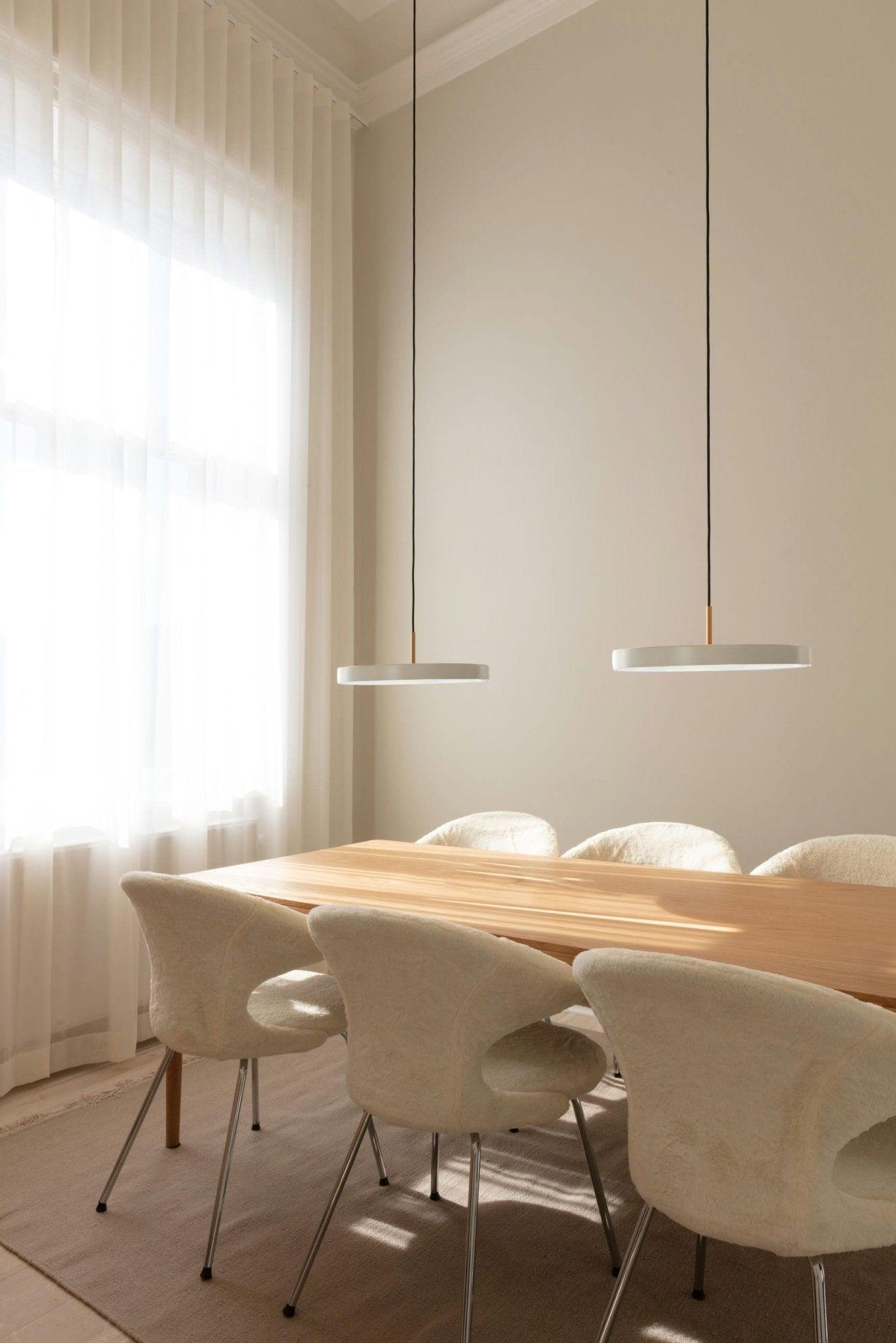 Lampa wisząca ASTERIA perłowy z oświetleniem LED