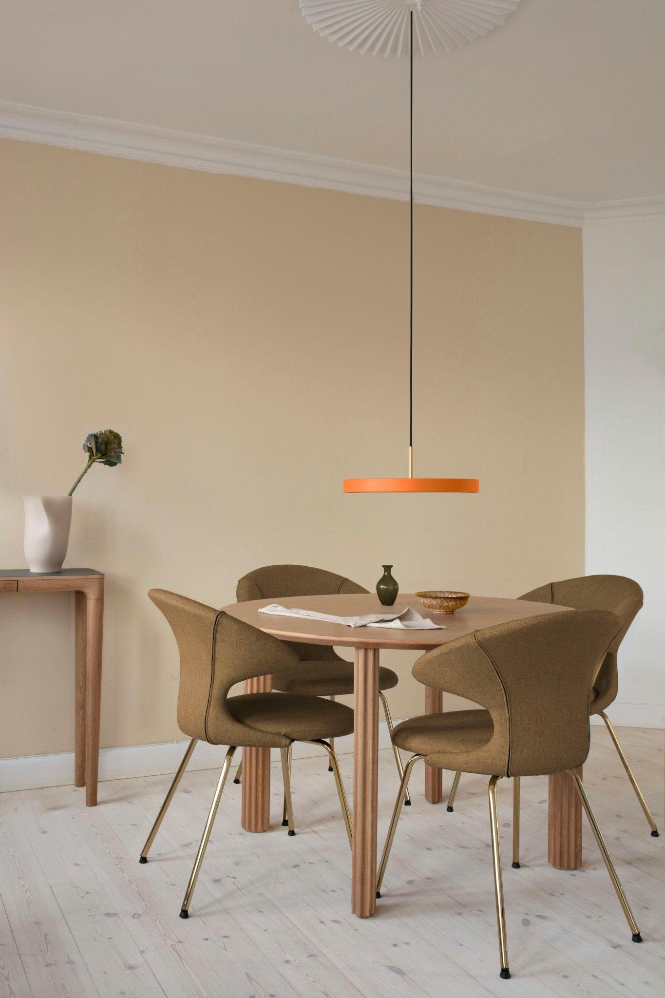 Lampa wisząca ASTERIA pomarańczowy – mosiądz