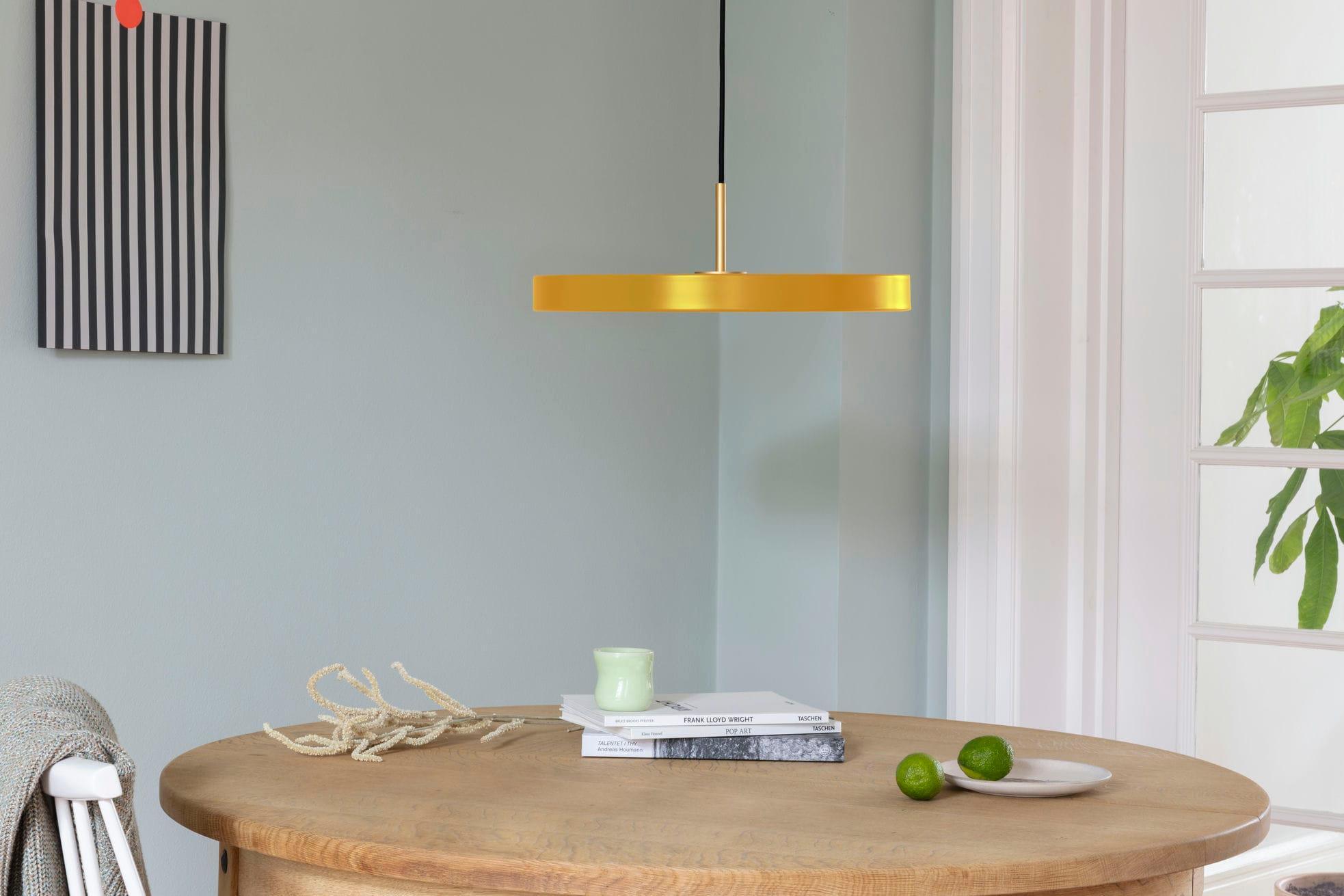 Lampa wisząca ASTERIA szafranowy ze ściemniaczem