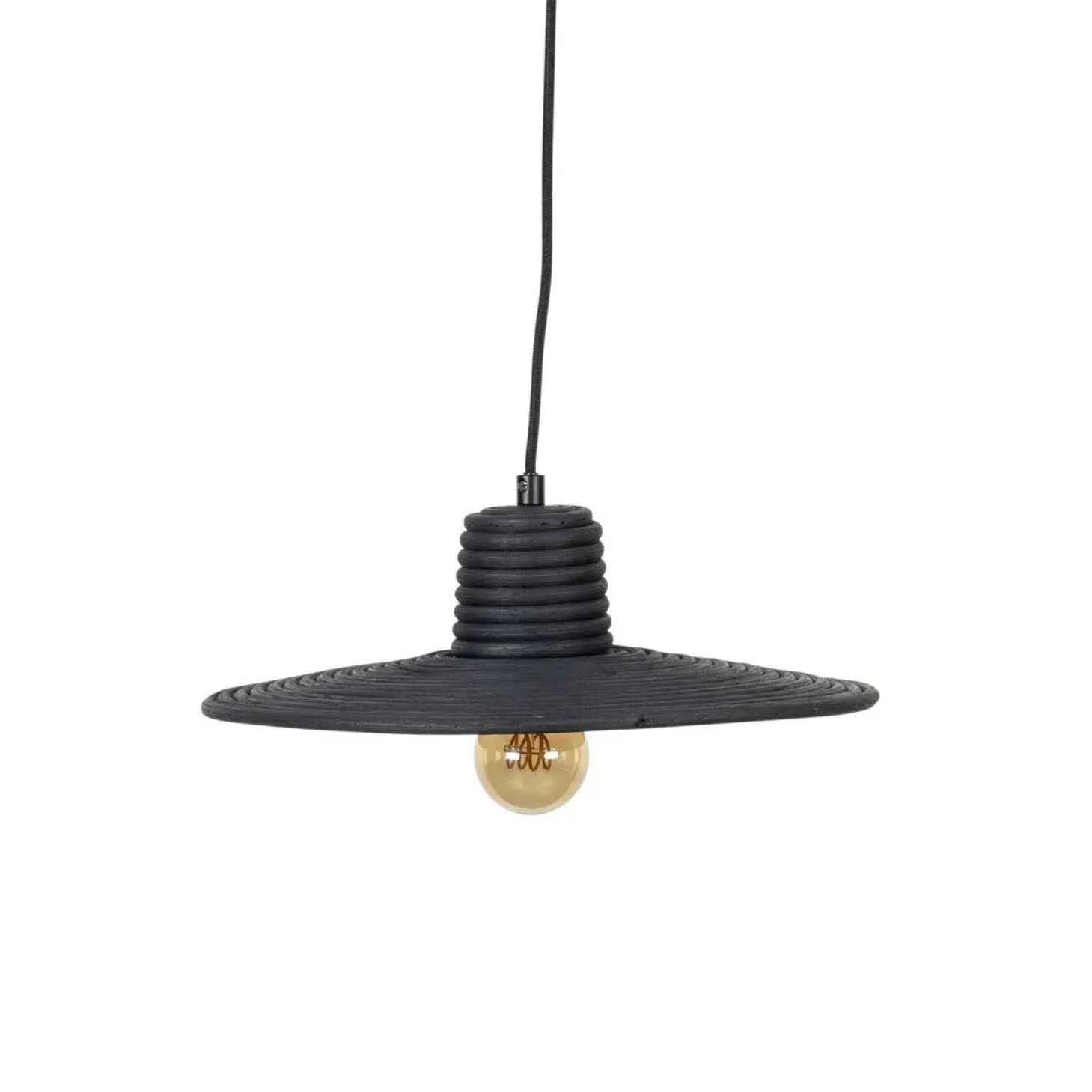 Lampa wisząca BALANCE rattan czarny – Zuiver