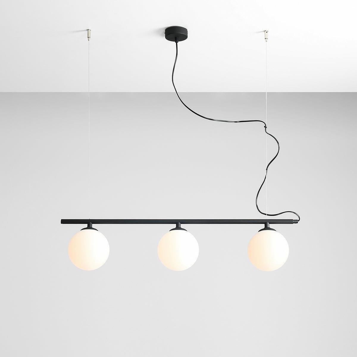Lampa wisząca BERYL GLASS TRIO czarny Artera Eye on Design
