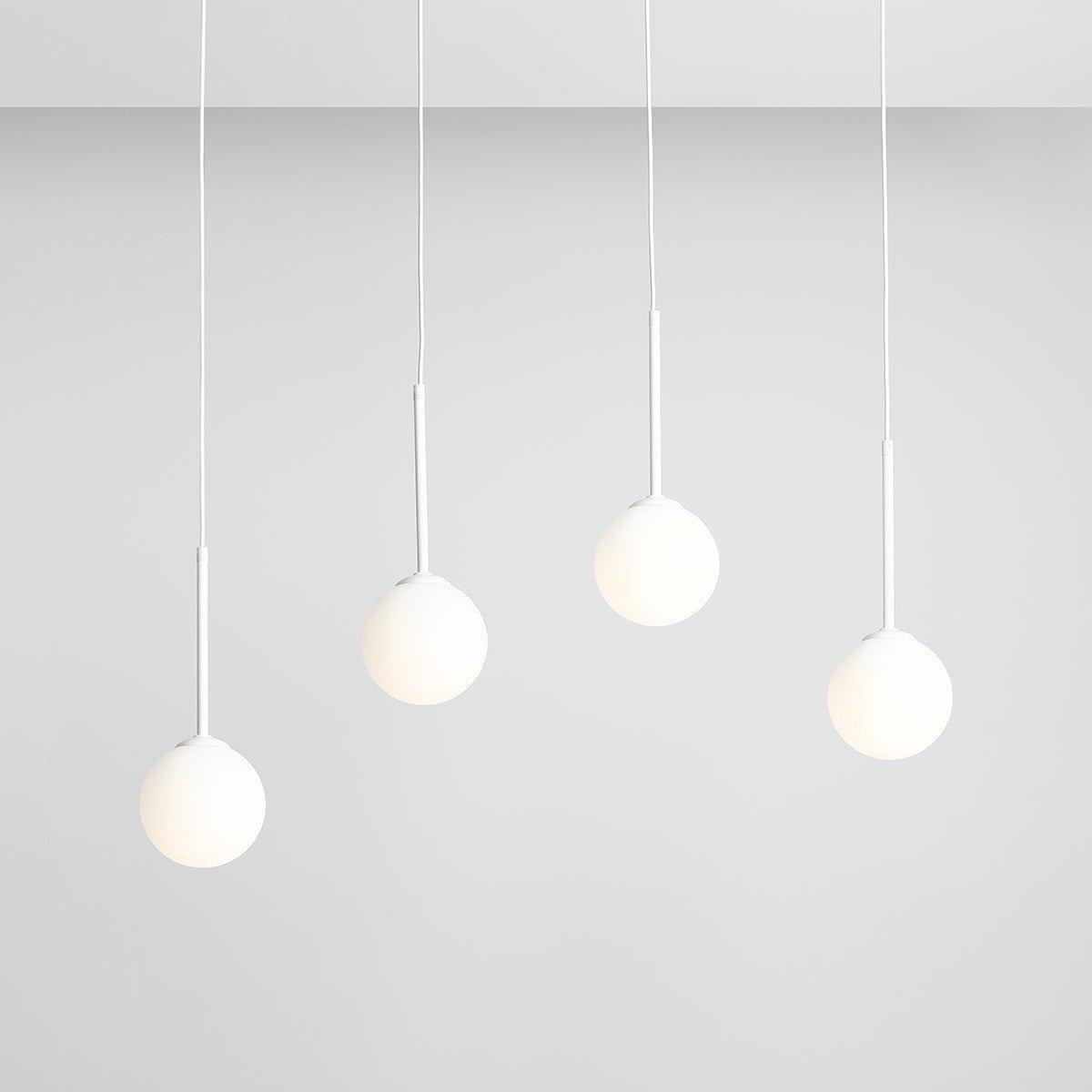Lampa wisząca BOSSO QUATRO biały – styl minimalistyczny