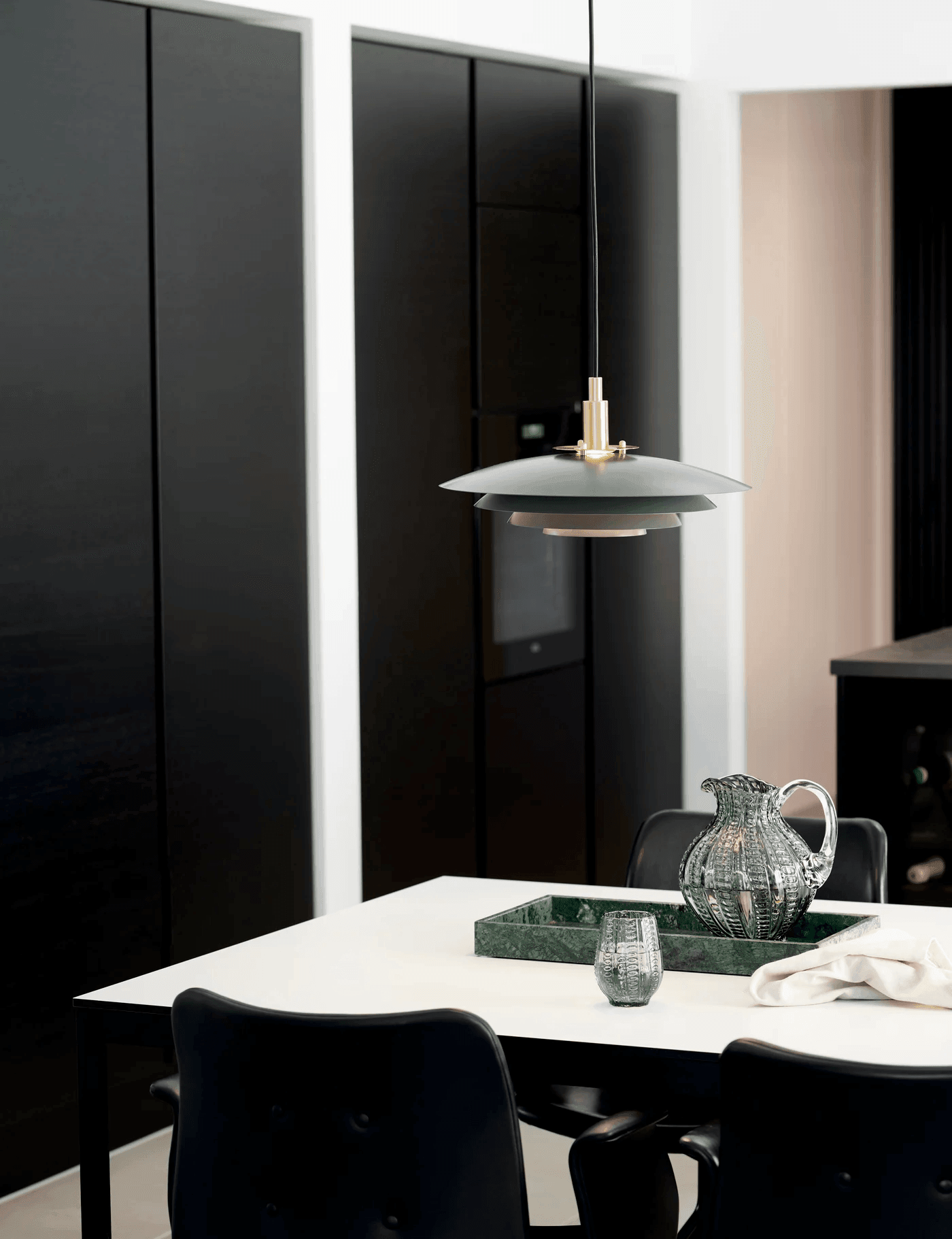 Lampa wisząca BRETAGNE szary – styl skandynawski