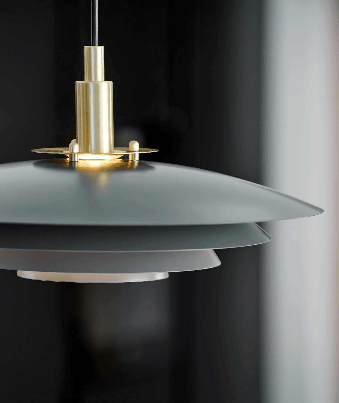 Lampa wisząca BRETAGNE szary – styl skandynawski