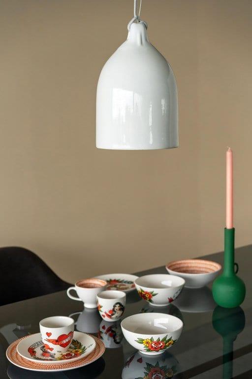 Lampa wisząca BUFFER biała porcelana Pols Potten Eye on Design