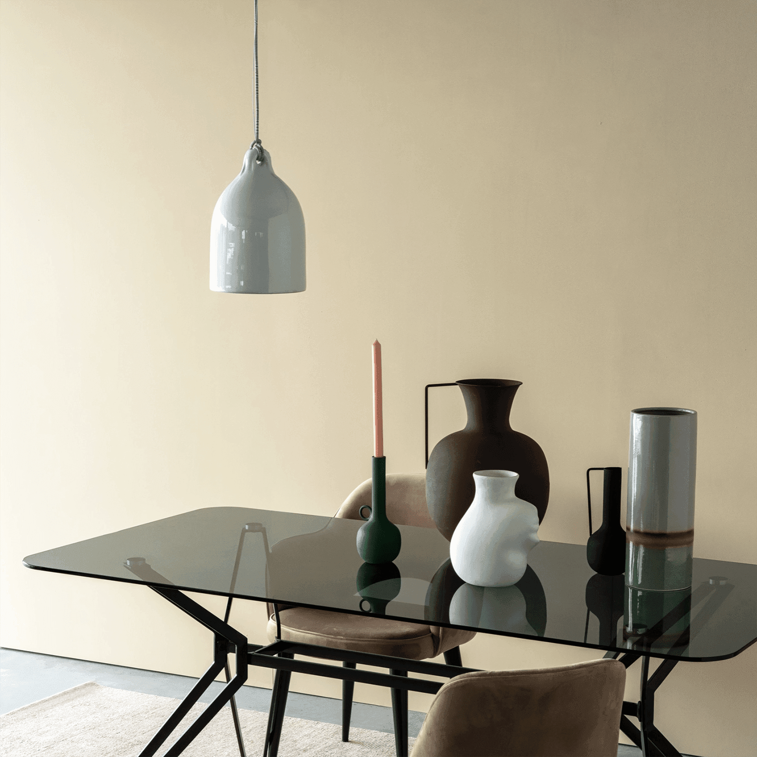 Lampa wisząca BUFFER biała porcelana Pols Potten Eye on Design