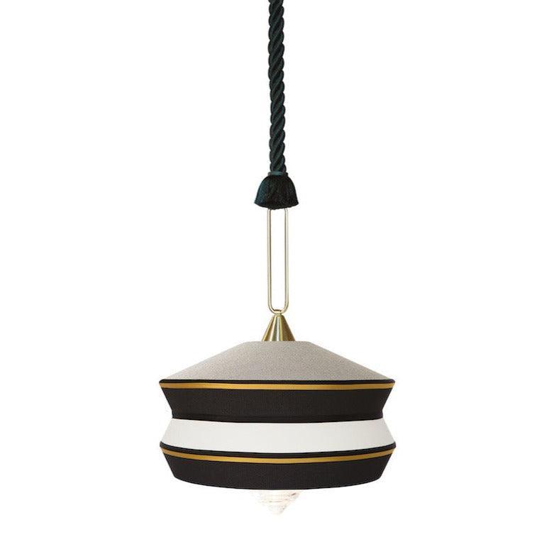 Lampa wisząca CALYPSO ANTIGUA czarno-biały Contardi Eye on Design