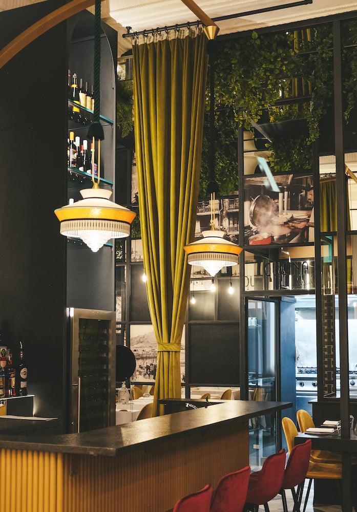 Lampa wisząca CALYPSO ANTIGUA czarno-biały Contardi Eye on Design