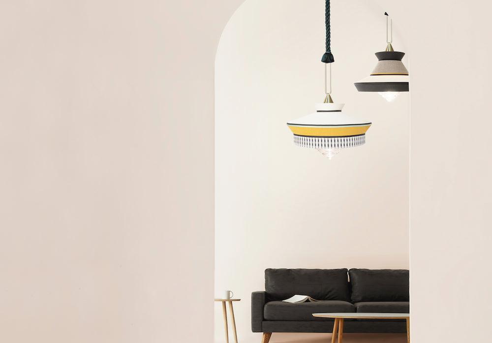 Lampa wisząca CALYPSO GUADALOUPE czarno-biały Contardi Eye on Design