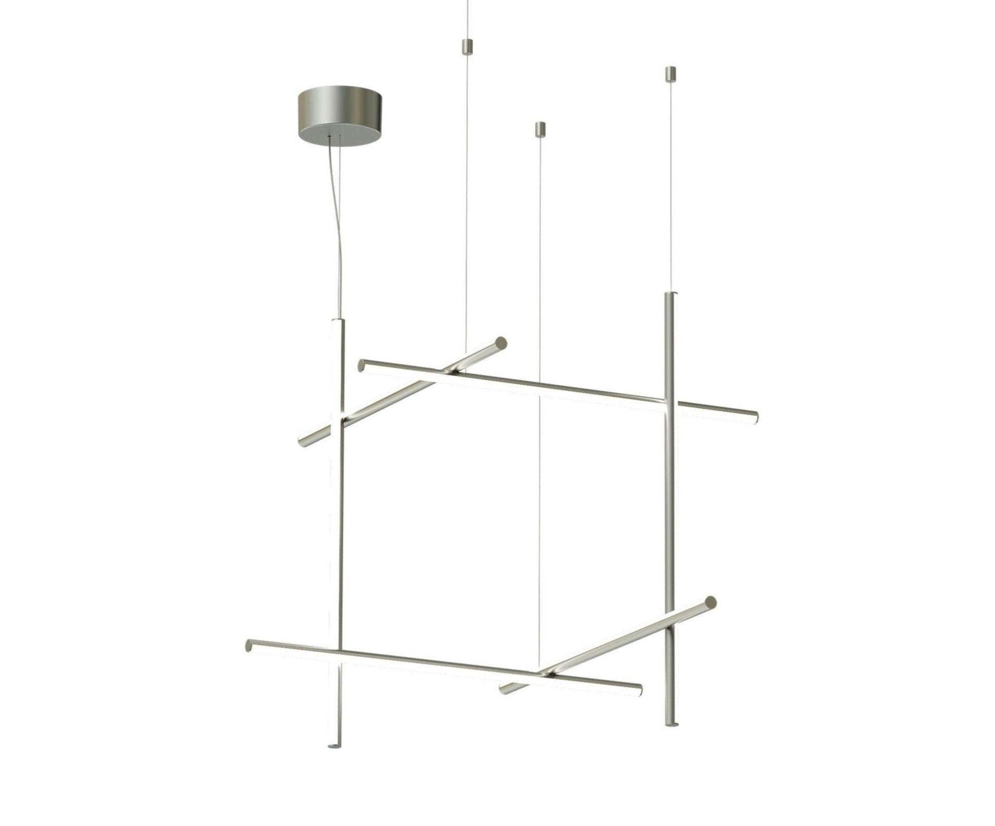 Lampa wisząca COORDINATES 3 srebrny Flos Eye on Design