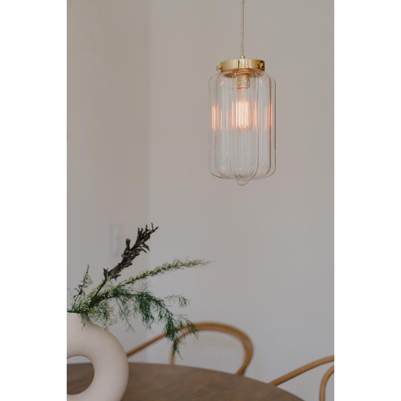 Lampa wisząca DECO mosiężny Embassy Interiors Eye on Design