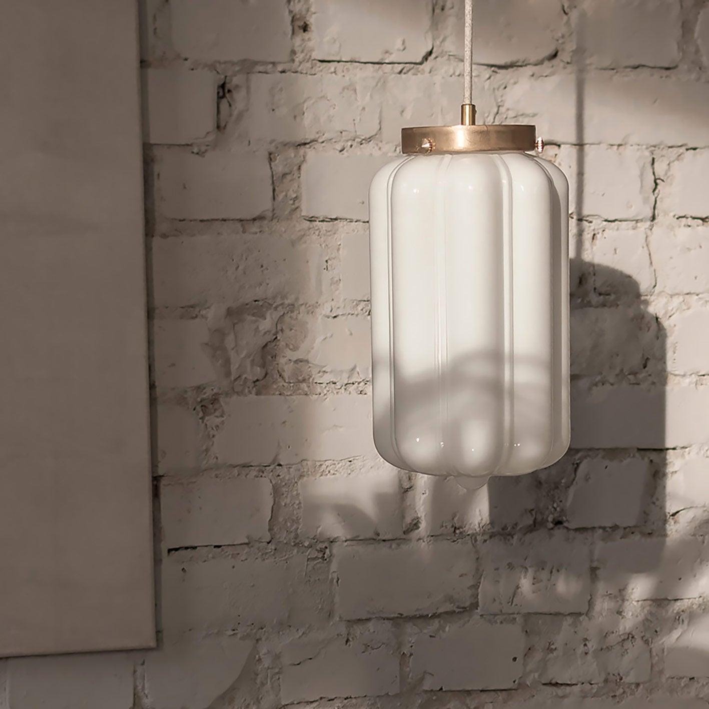 Lampa wisząca DECO nikiel – szkło