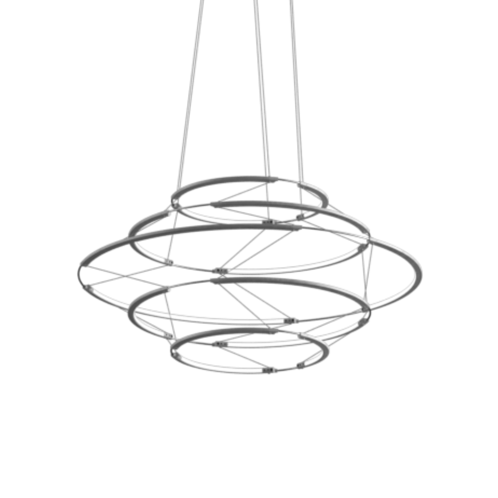 Lampa wisząca DROP 5 srebrny – Nemo Lighting