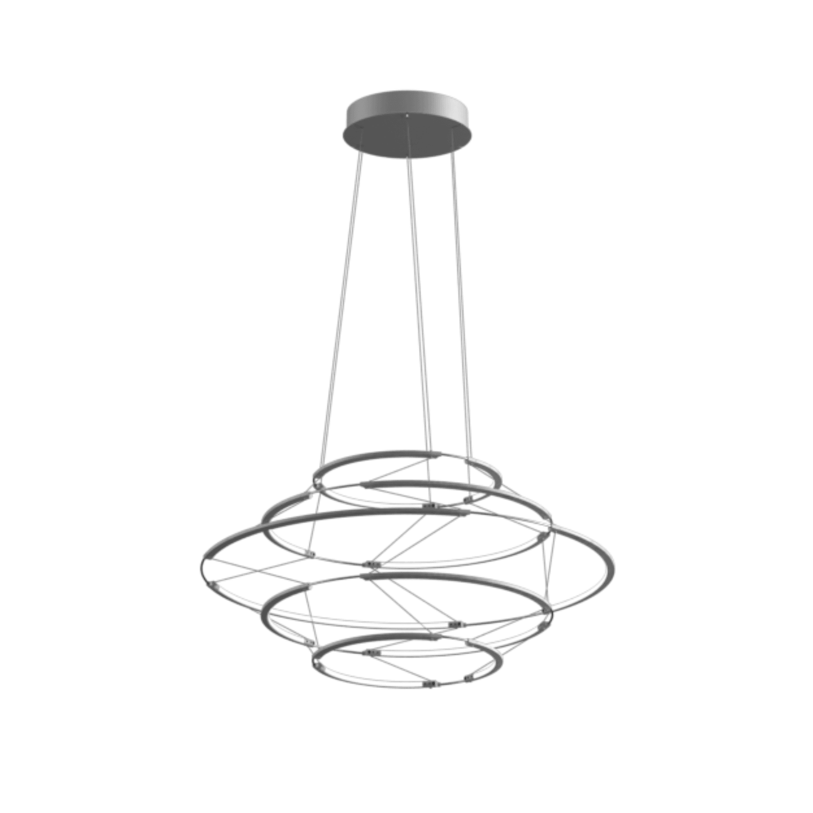 Lampa wisząca DROP 5 srebrny – Nemo Lighting