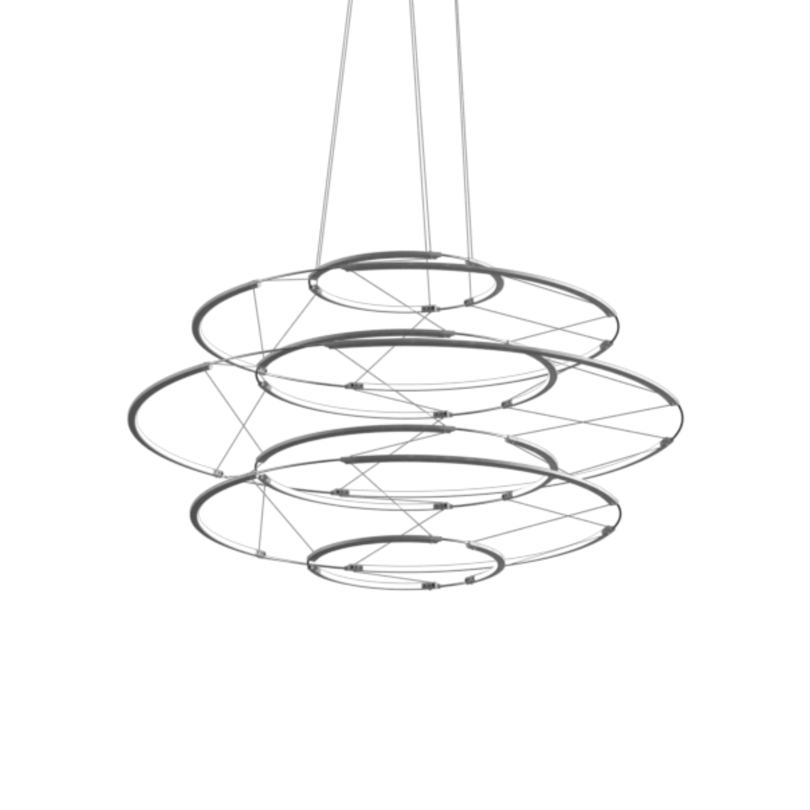 Lampa wisząca DROP 7 srebrny – Nemo Lighting