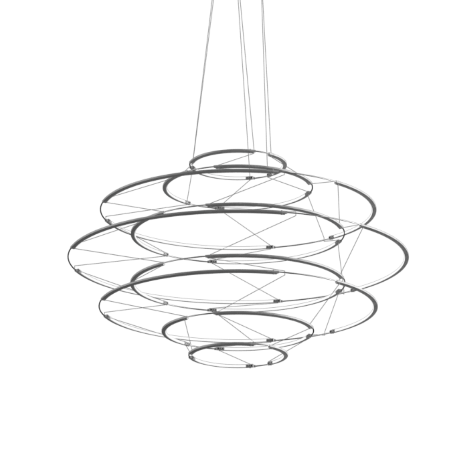Lampa wisząca DROP 9 srebrny – Nemo Lighting