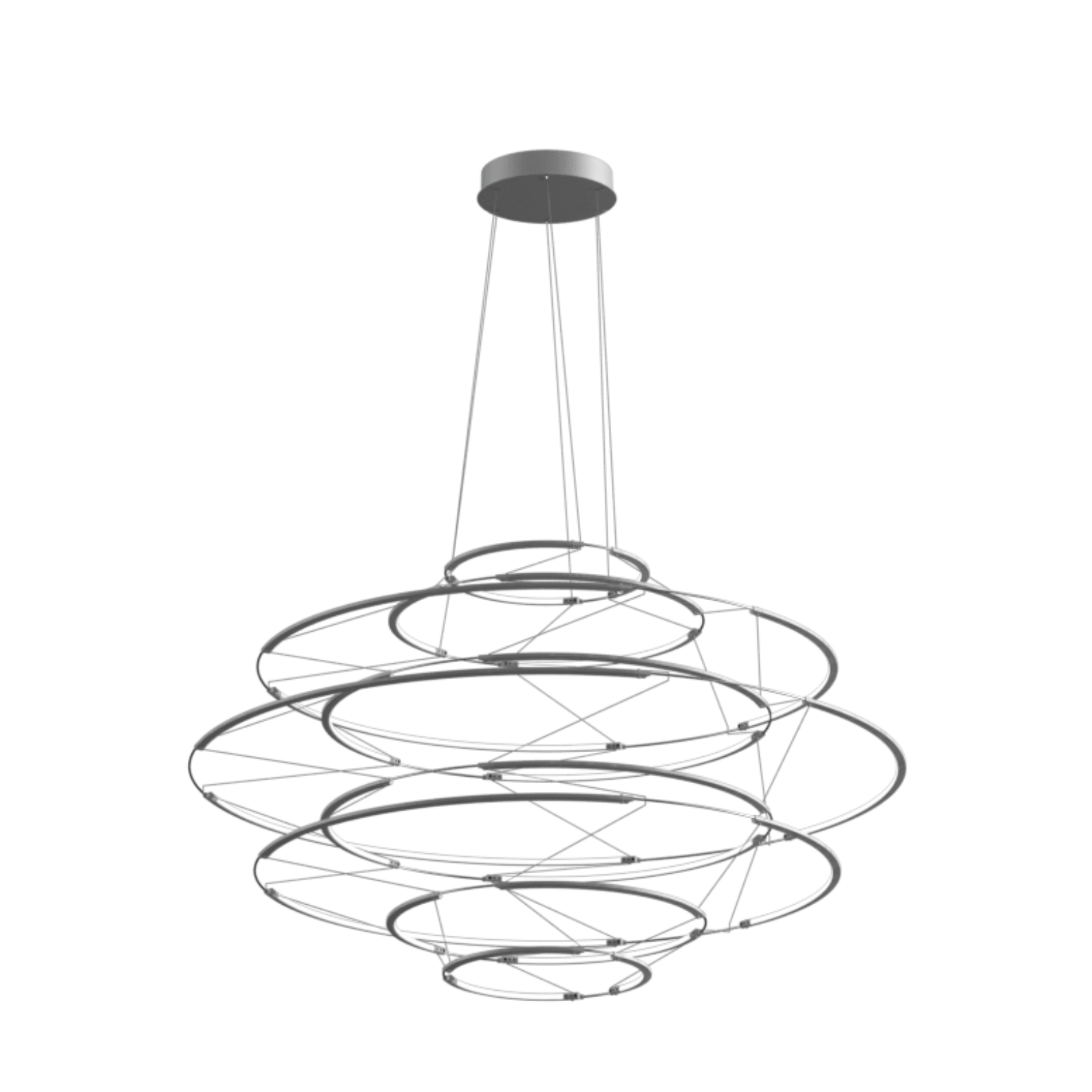 Lampa wisząca DROP 9 srebrny – Nemo Lighting