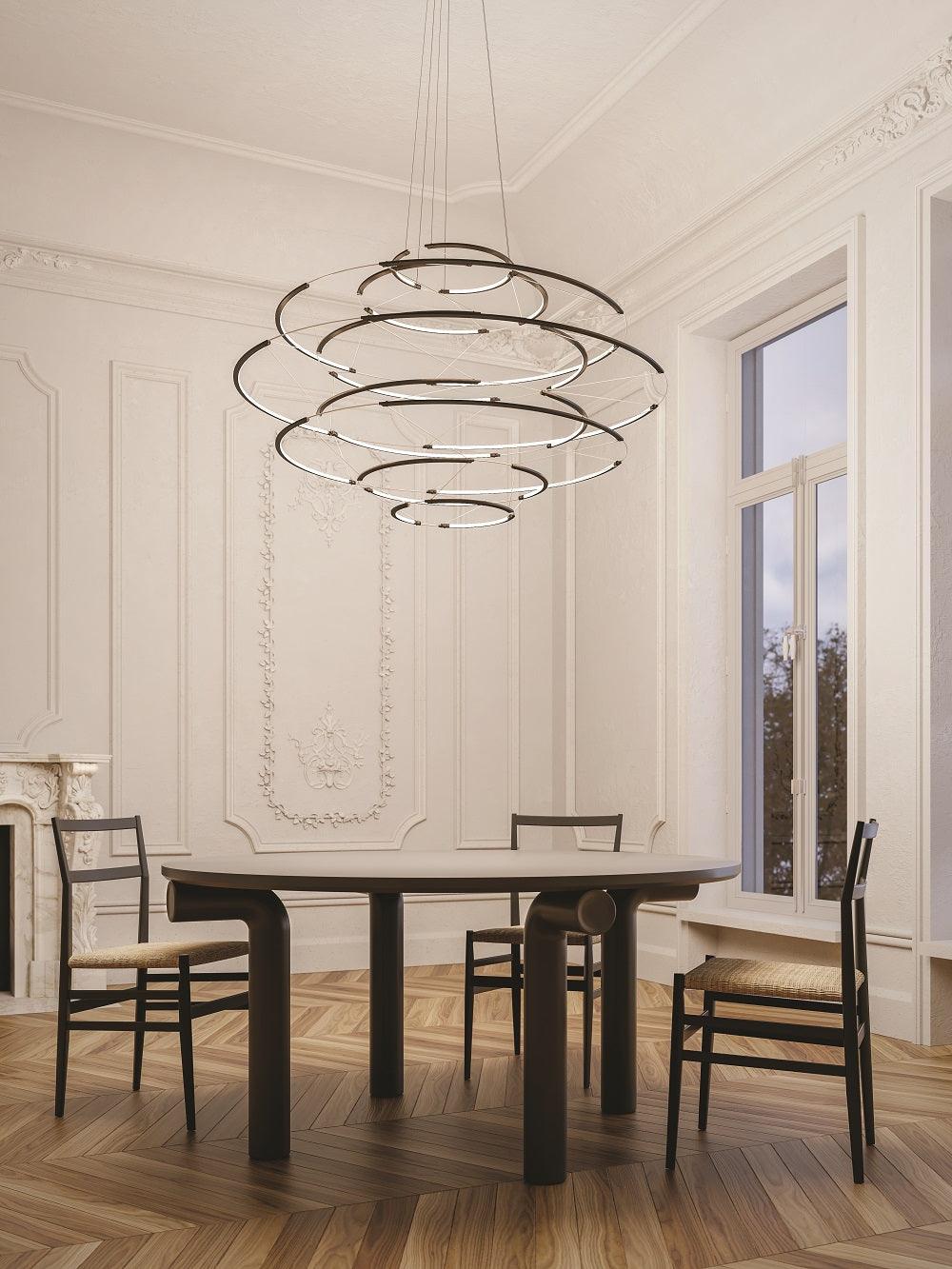 Lampa wisząca DROP 9 srebrny – Nemo Lighting