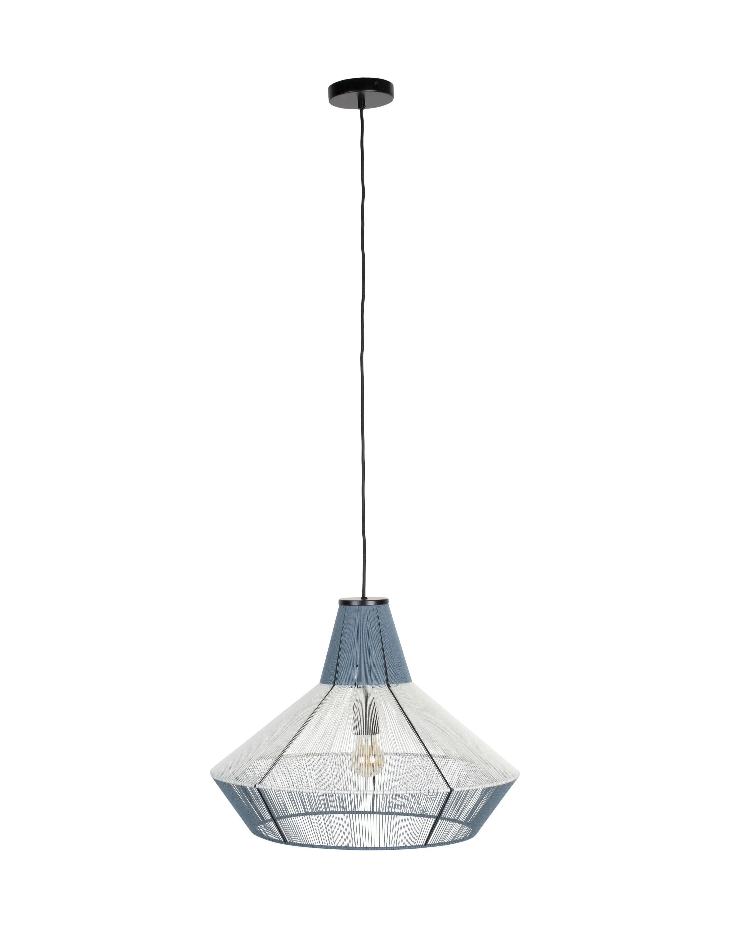 Lampa wisząca FAIRY błękitny – bawełna