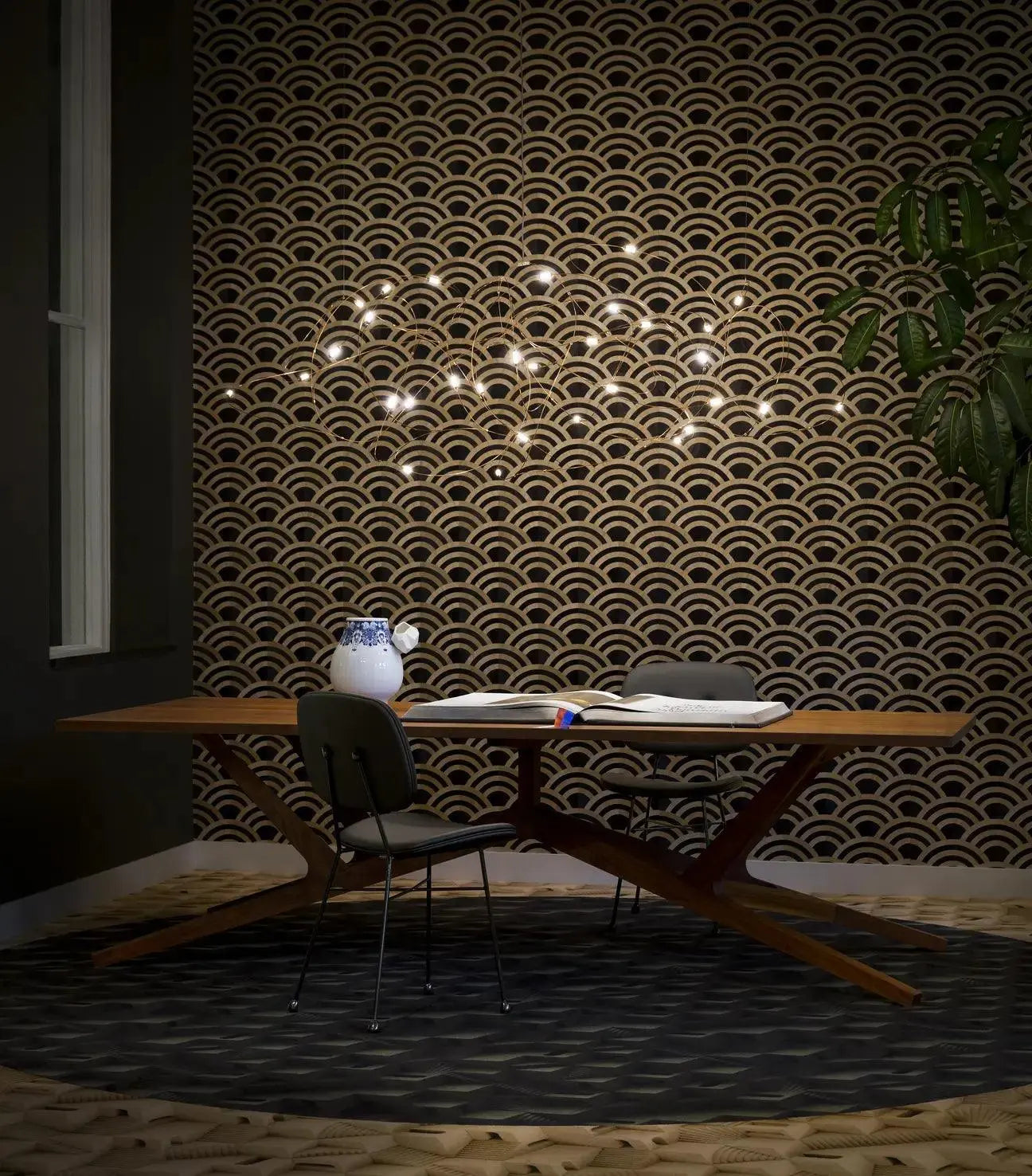 Lampa wisząca FLOCK OF LIGHT mosiądz, marka Moooi