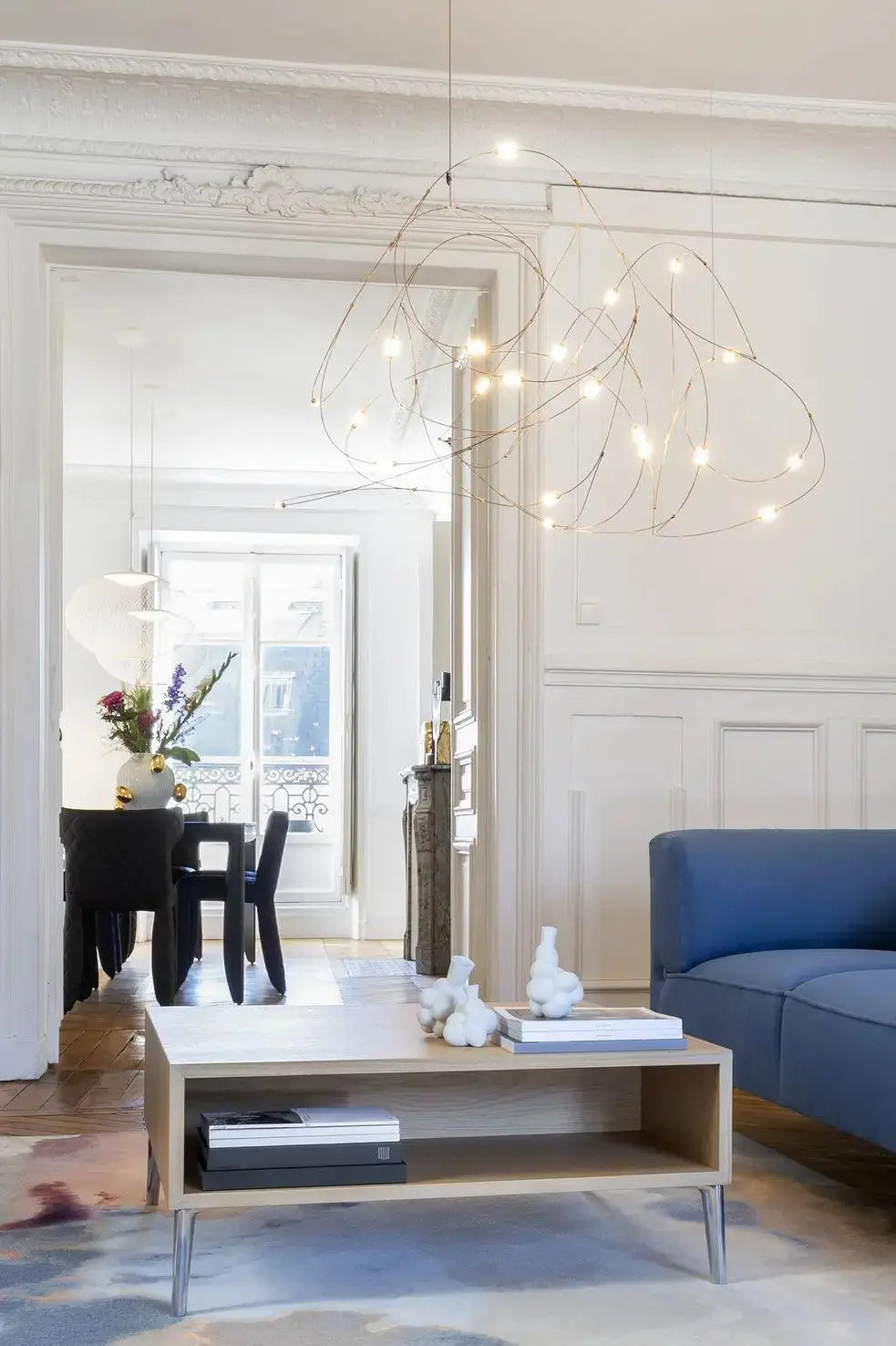 Lampa wisząca FLOCK OF LIGHT mosiądz – Moooi