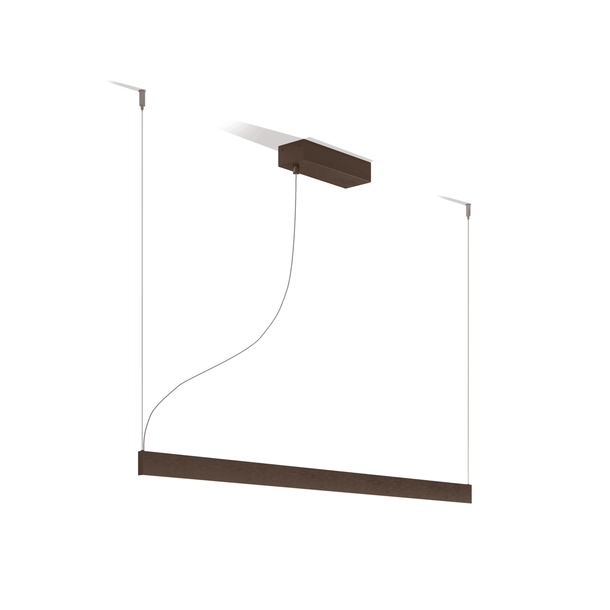 Lampa wisząca FLY LINEAR szczotkowany brąz Contardi Eye on Design