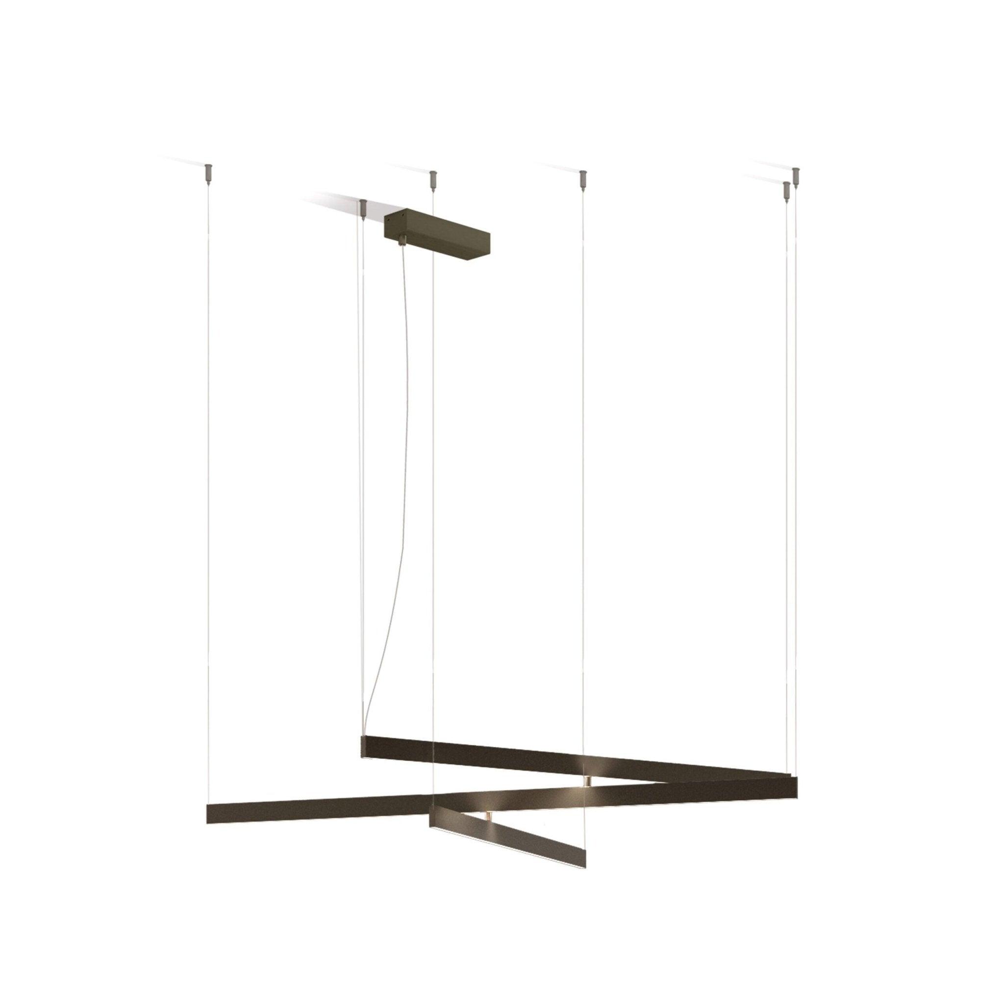 Lampa wisząca FLY MULTIPLE szczotkowany brąz Contardi Eye on Design