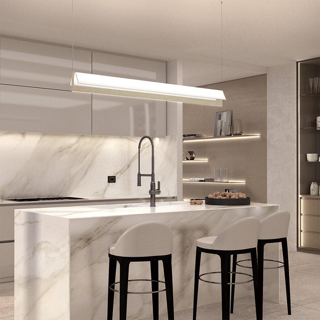Lampa wisząca FLY satynowy złoty z białą bawełną Contardi Eye on Design