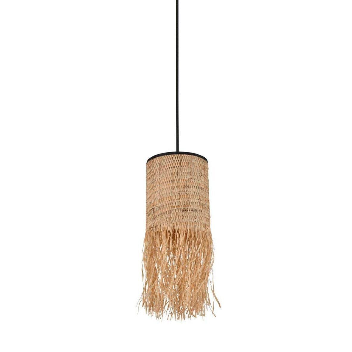 Lampa wisząca FORMENTERA 1L bananowiec i rafia Market Set 13 cm Eye on Design