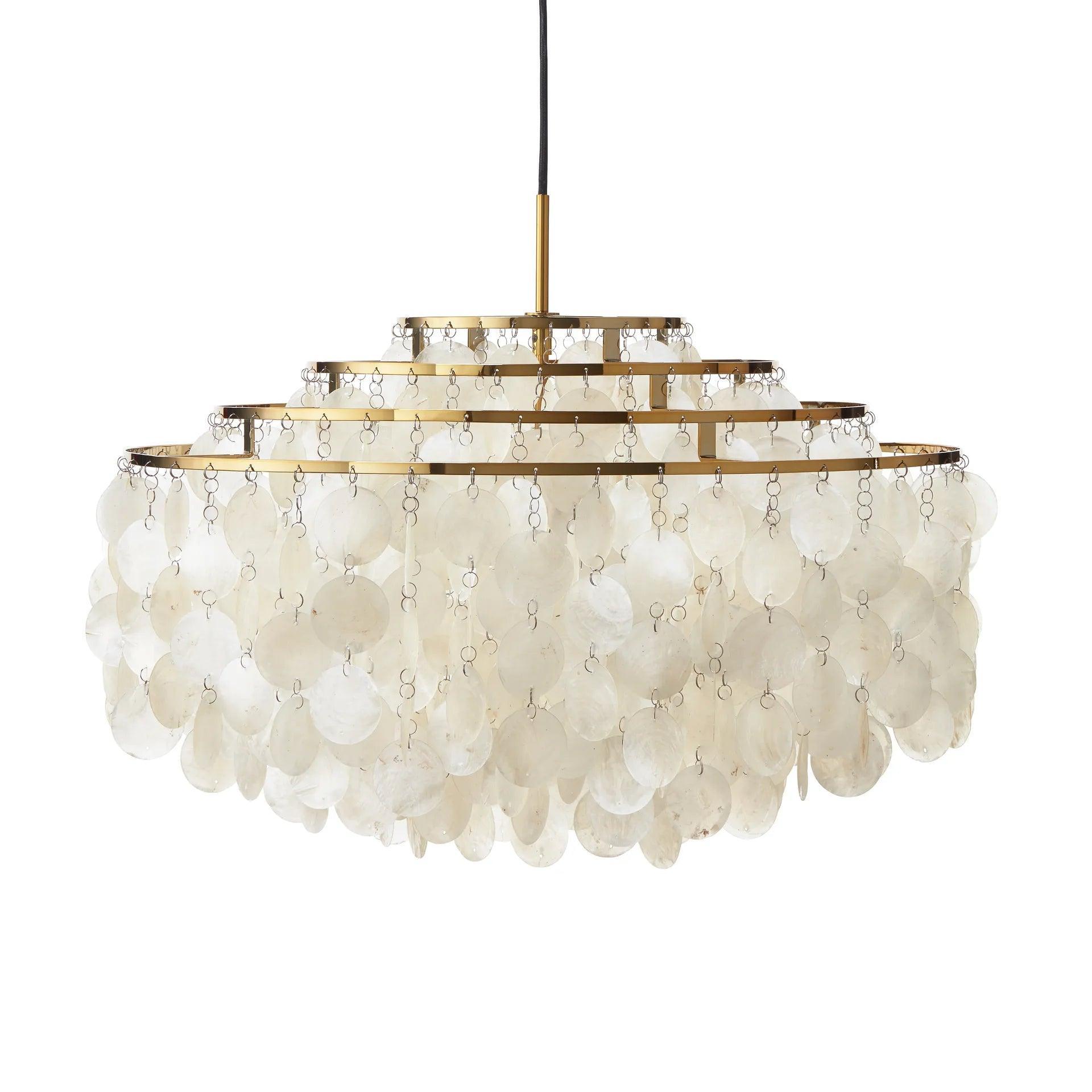 Lampa wisząca FUN 11DM z mosiężną ramą Verpan Eye on Design