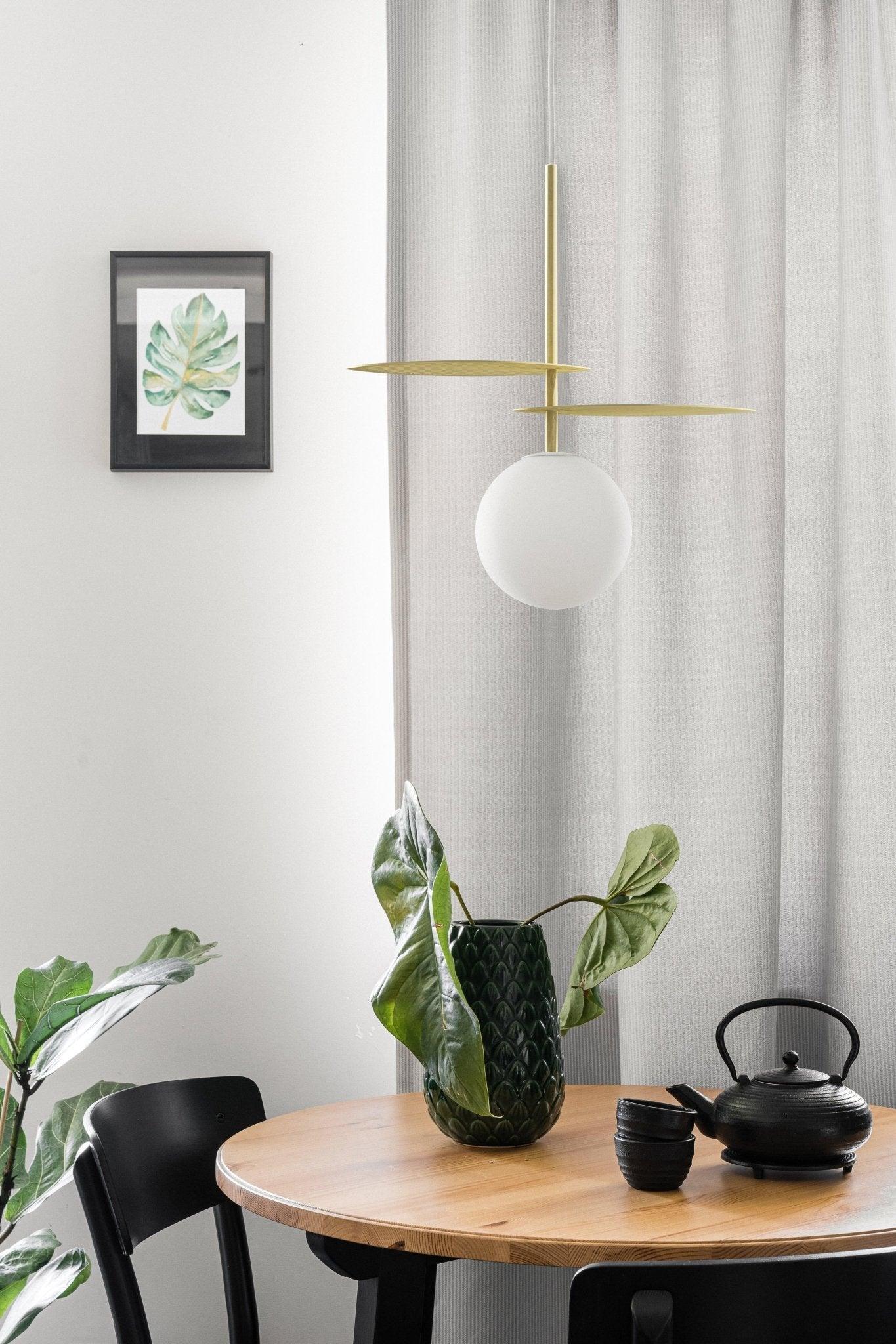 Lampa wisząca FYLLO złoty – szkło