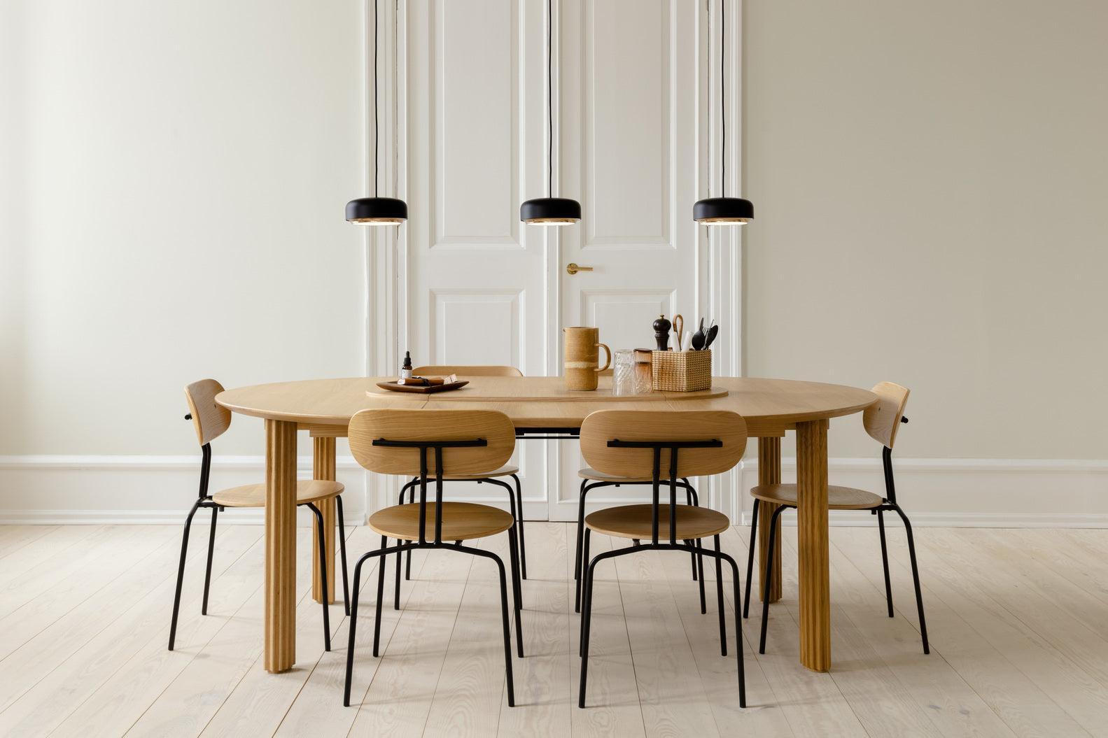 Lampa wisząca HAZEL czarny – drewno orzechowe