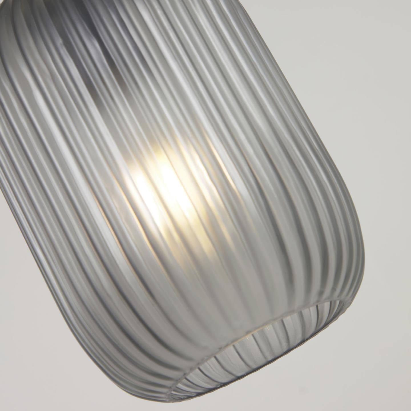 Lampa wisząca HESTIA mosiądz z szarym szkłem La Forma Eye on Design