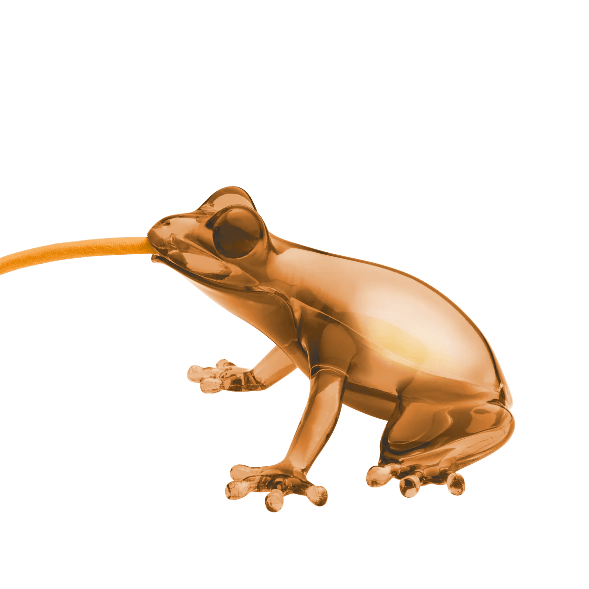 Lampa wisząca HUNGRY FROG bursztyn Qeeboo Eye on Design