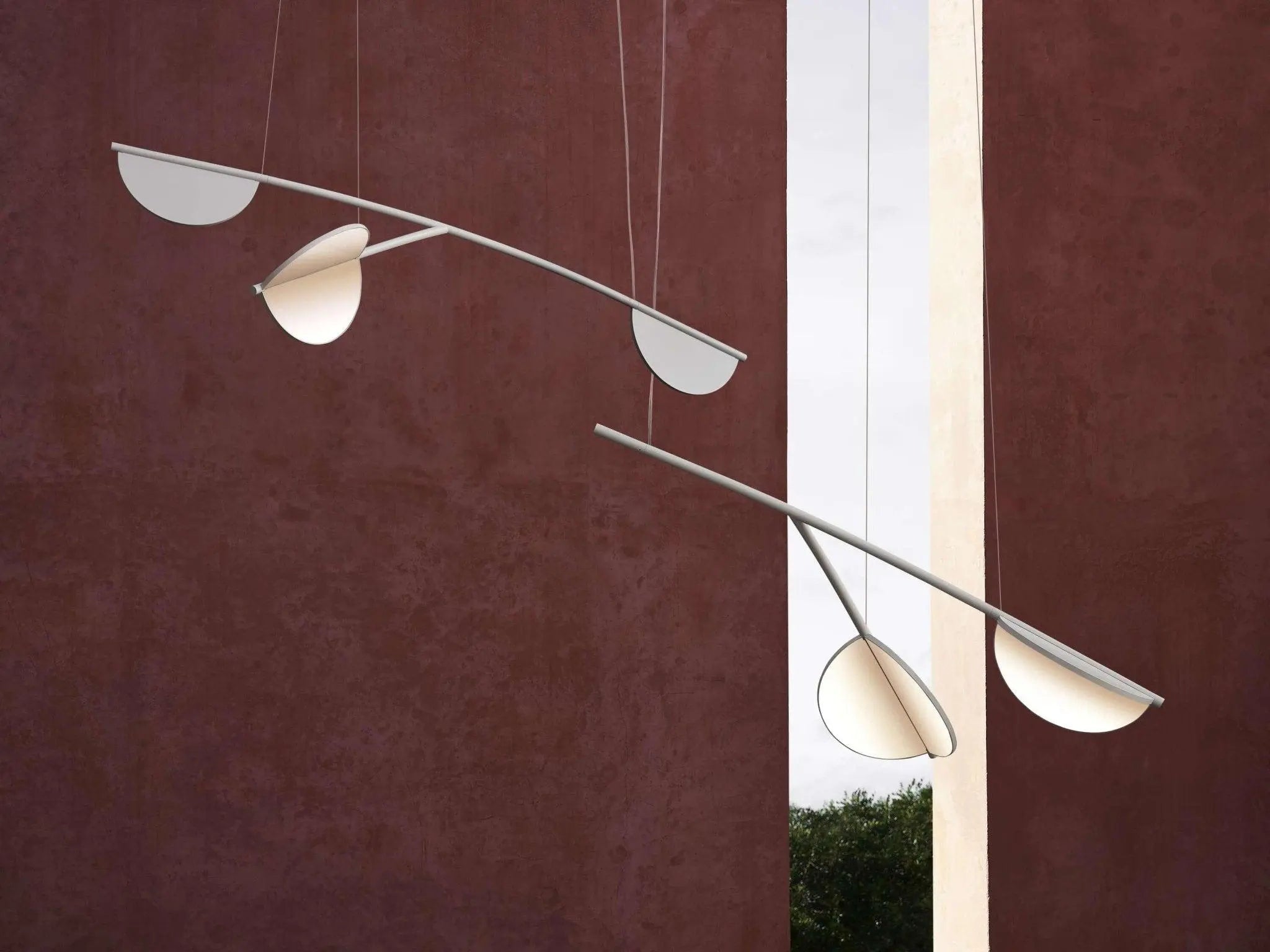 Lampa wisząca krótka ALMENDRA ORGANIC antracytowy – Flos