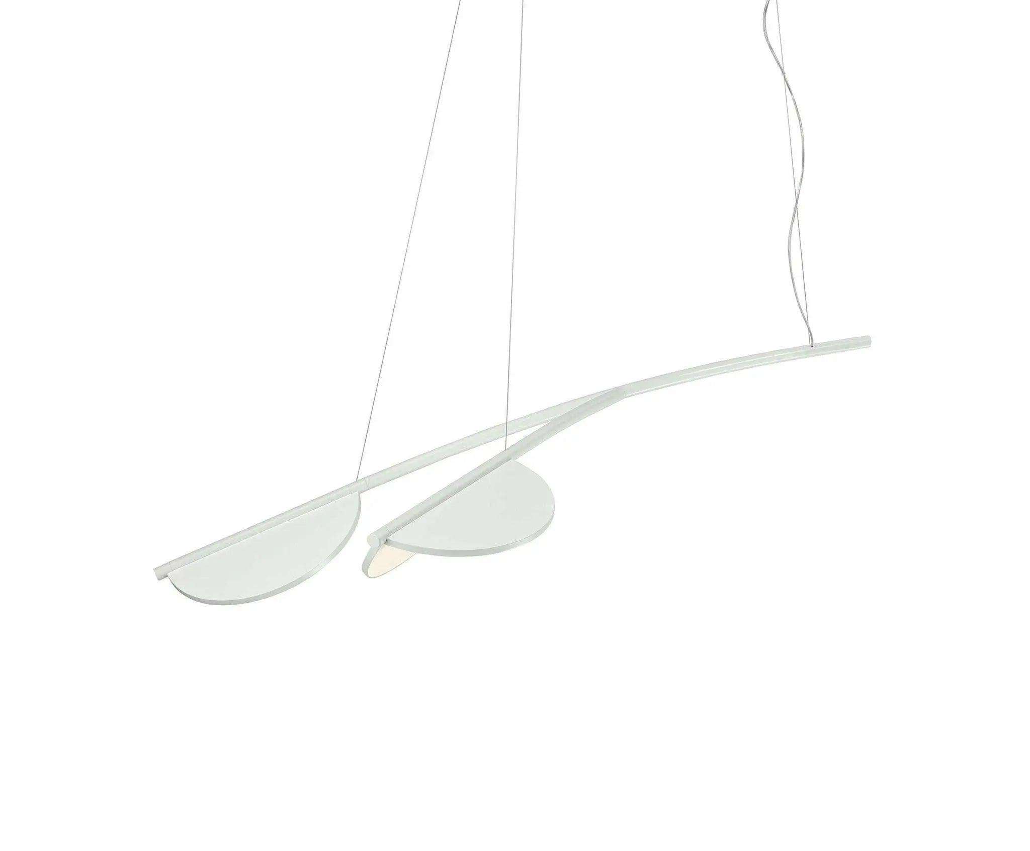 Lampa wisząca krótka ALMENDRA ORGANIC biały – Flos