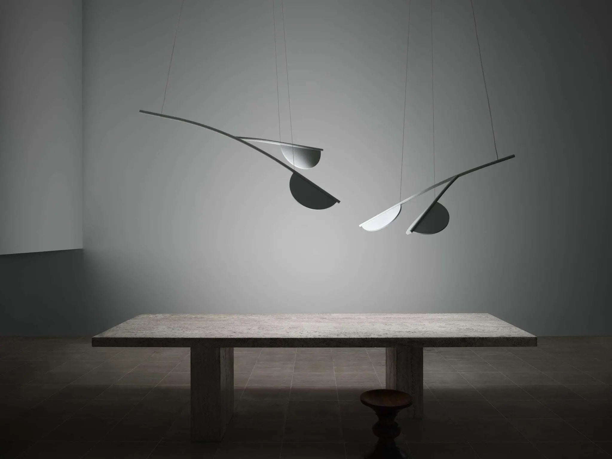 Lampa wisząca krótka ALMENDRA ORGANIC niebieski – styl nowoczesny