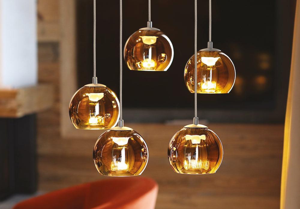 Lampa wisząca KUBRIC satynowy złoty – styl minimalistyczny