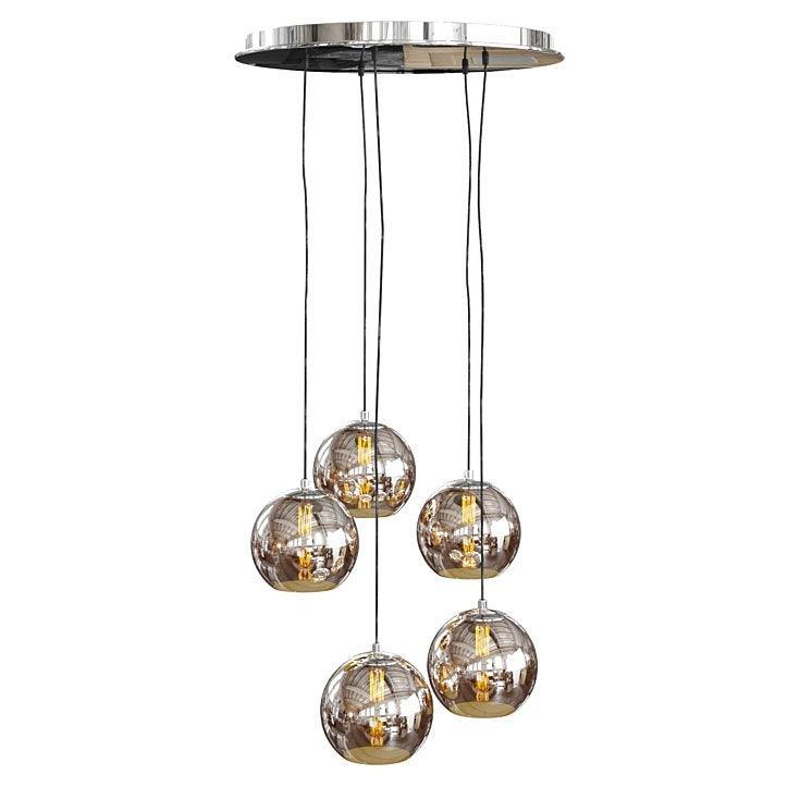 Lampa wisząca KUBRIC satynowy złoty – szkło, Contardi