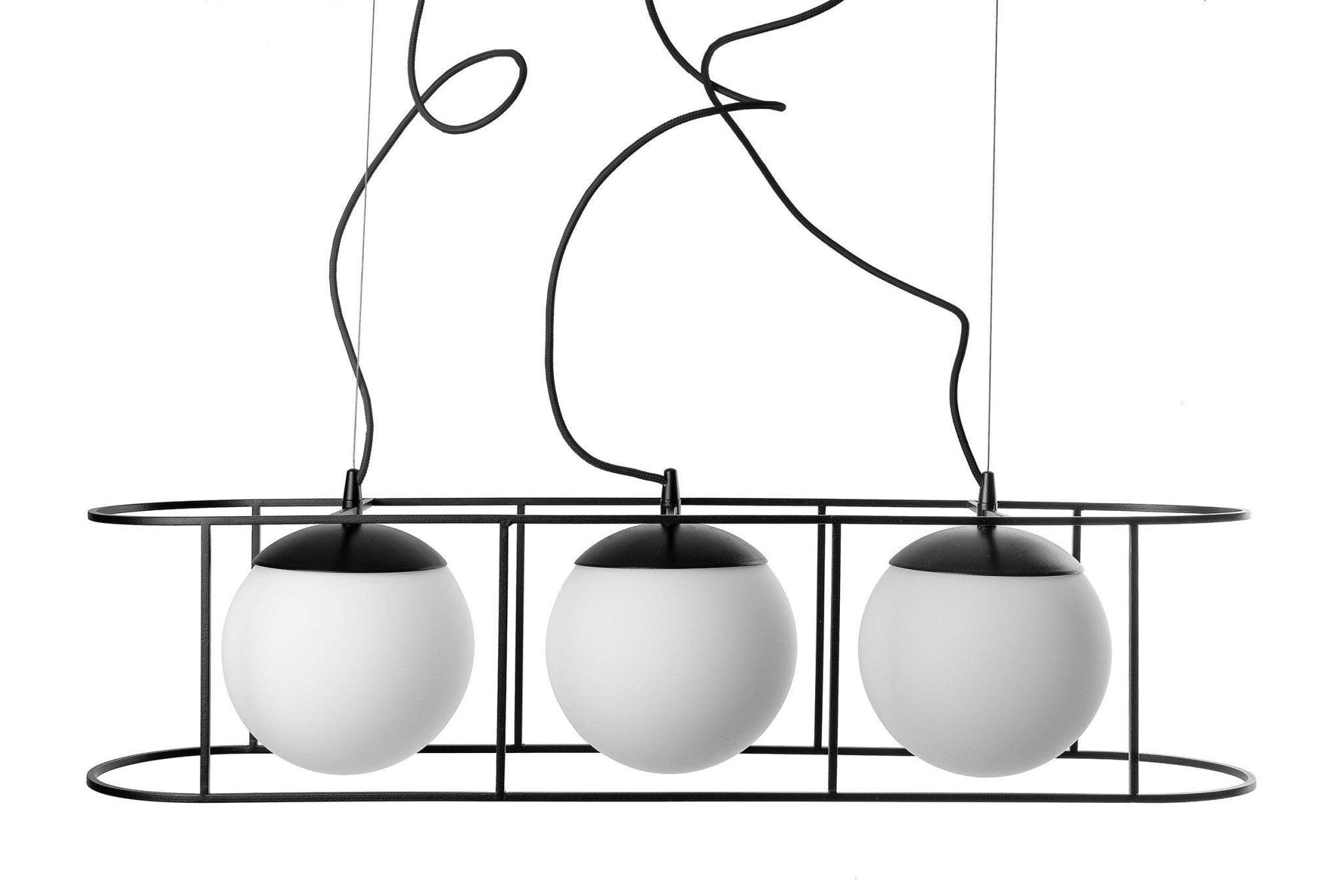 Lampa wisząca KUGLO TRIO czarny Ummo Eye on Design