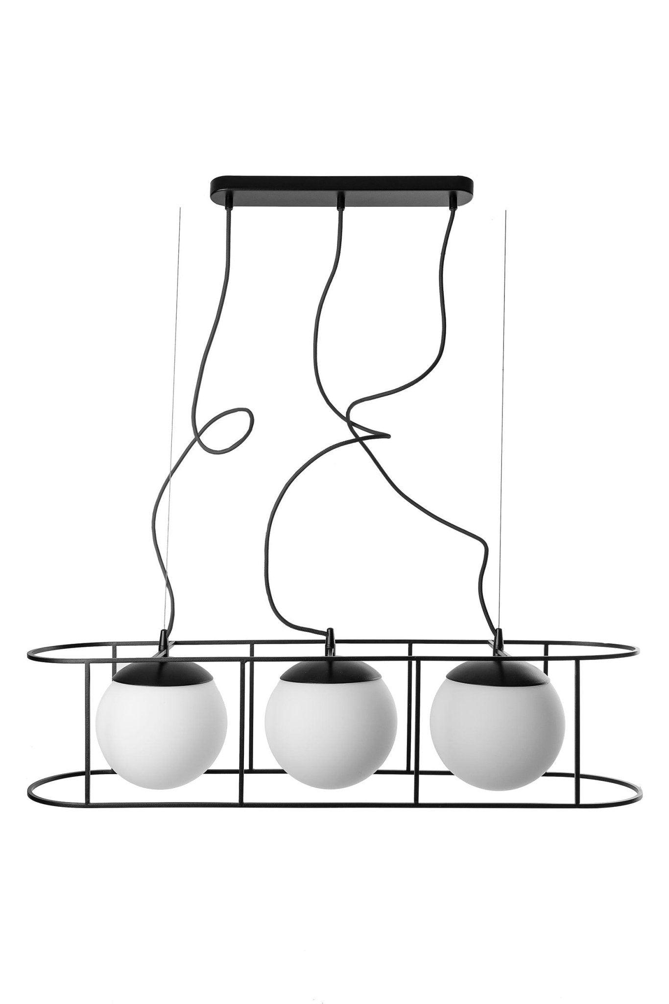 Lampa wisząca KUGLO TRIO czarny Ummo Eye on Design