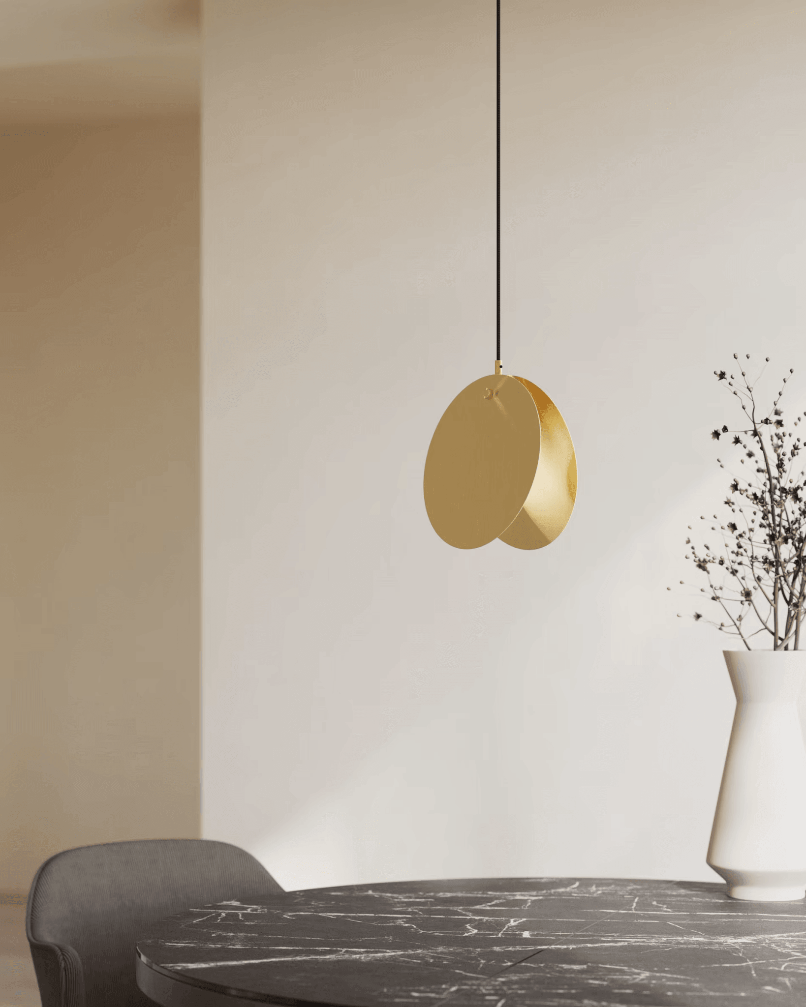 Lampa wisząca MONICA mosiężny La Forma Eye on Design