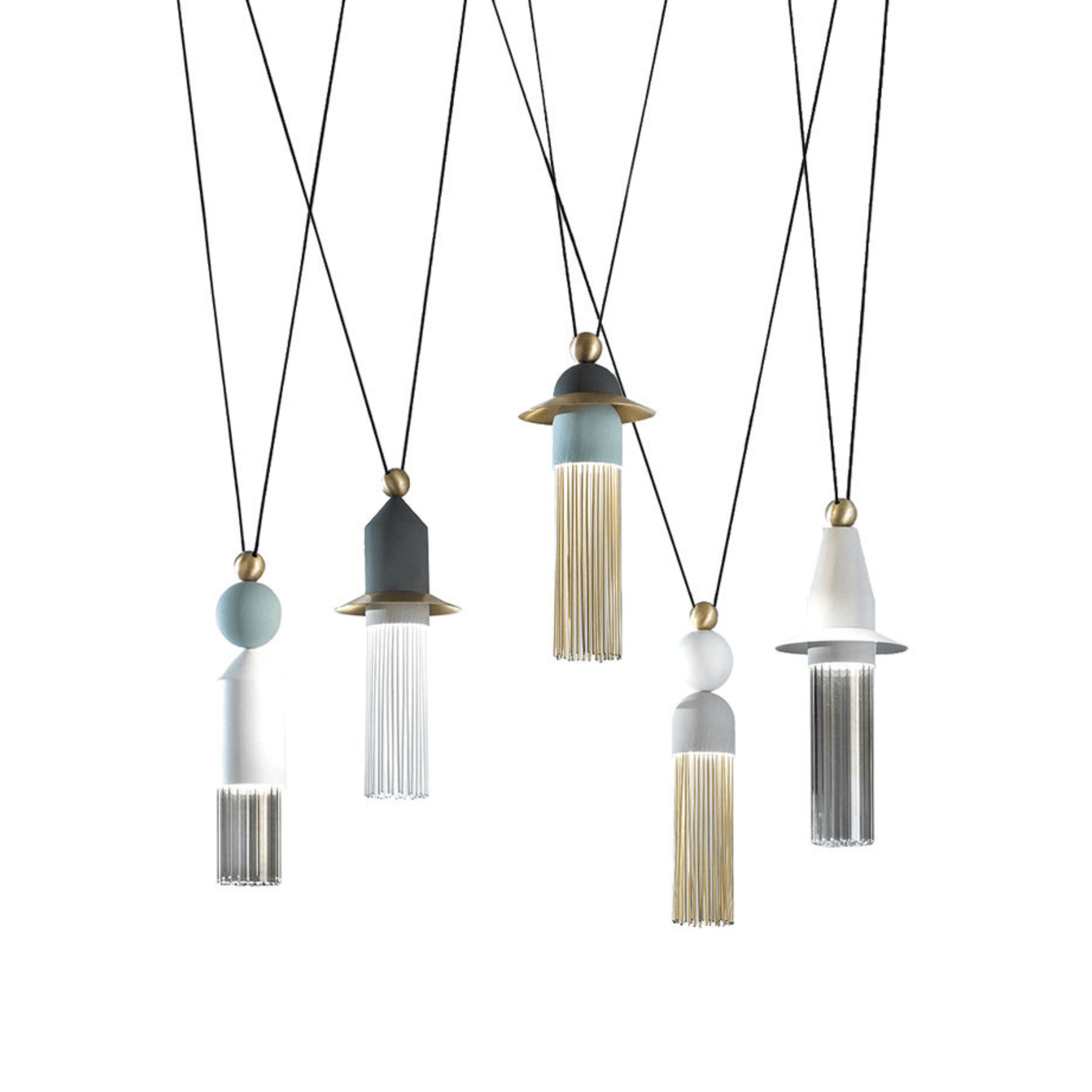 Lampa wisząca NAPPE C5 złoty Masiero Eye on Design